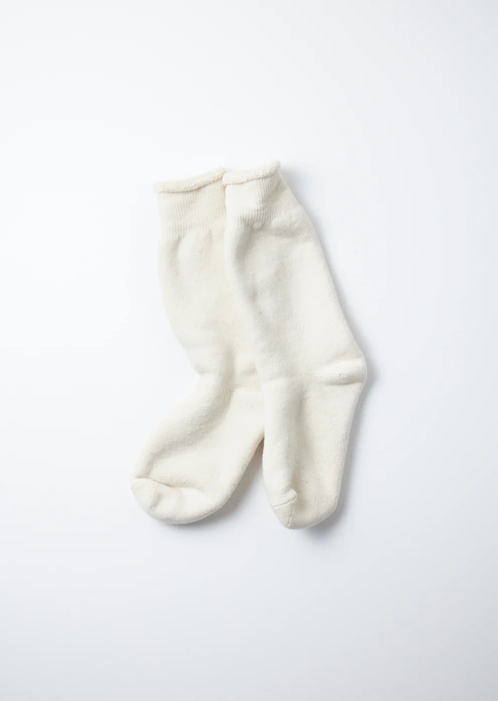 ROTOTO Double Face Crew Socks Ivory