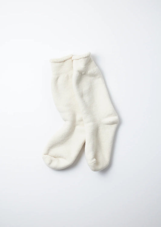 ROTOTO Double Face Crew Socks Ivory