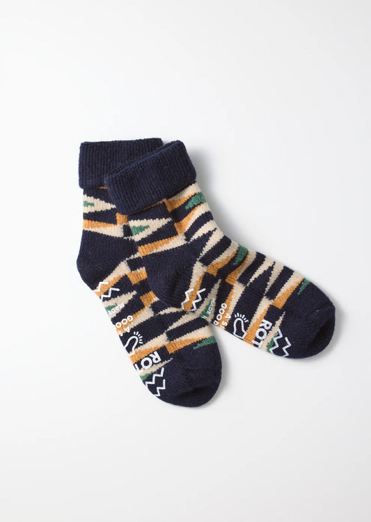 ROTOTO Merino Lambs Wool Room Socks Native Navy