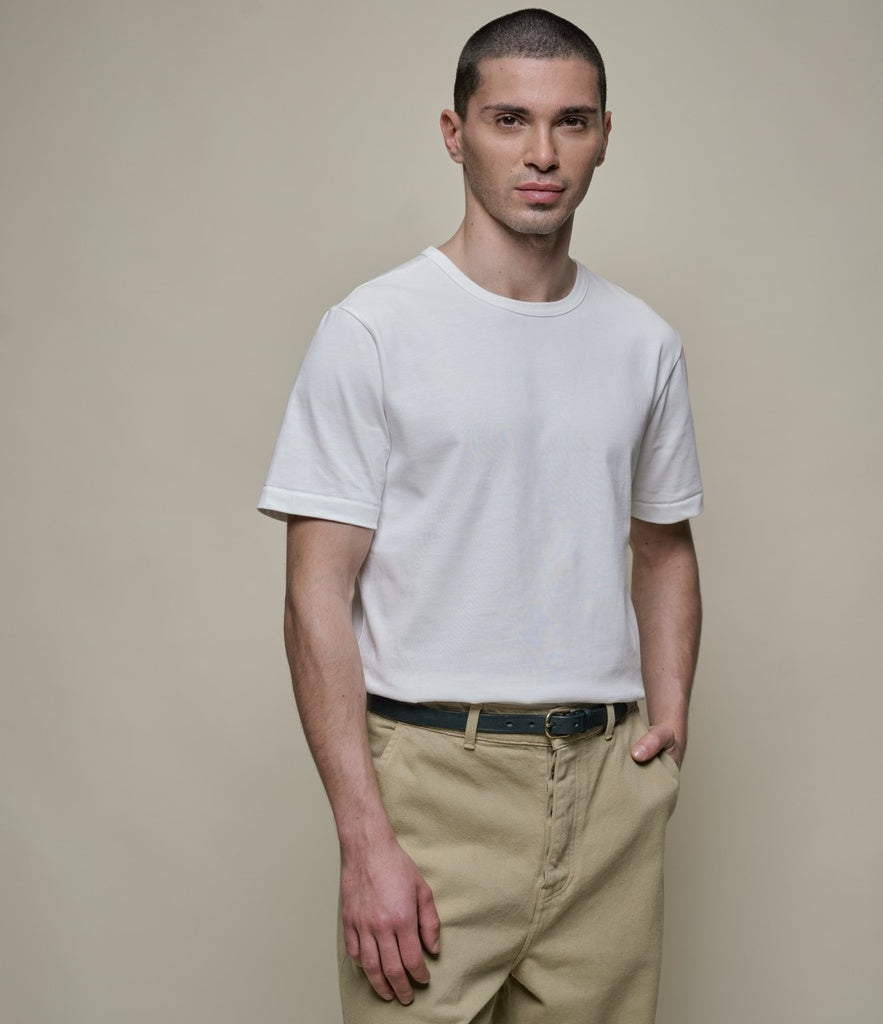 Merz B. Schwanen 2M15 Vintage Machine Refined Classic Fit T-Shirt White