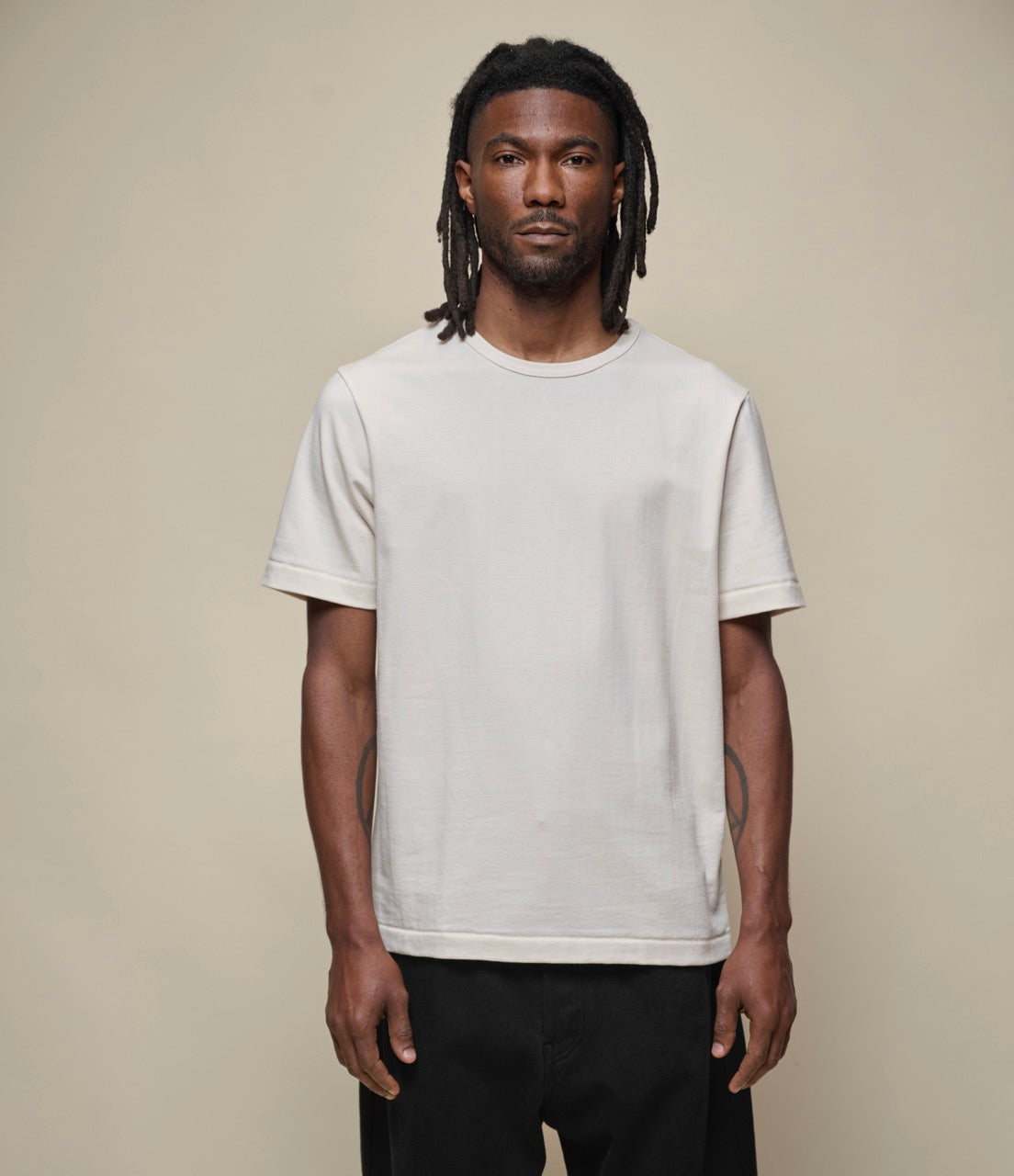 Merz B. Schwanen 2M15 Vintage Machine Refined Classic Fit T-Shirt Nature