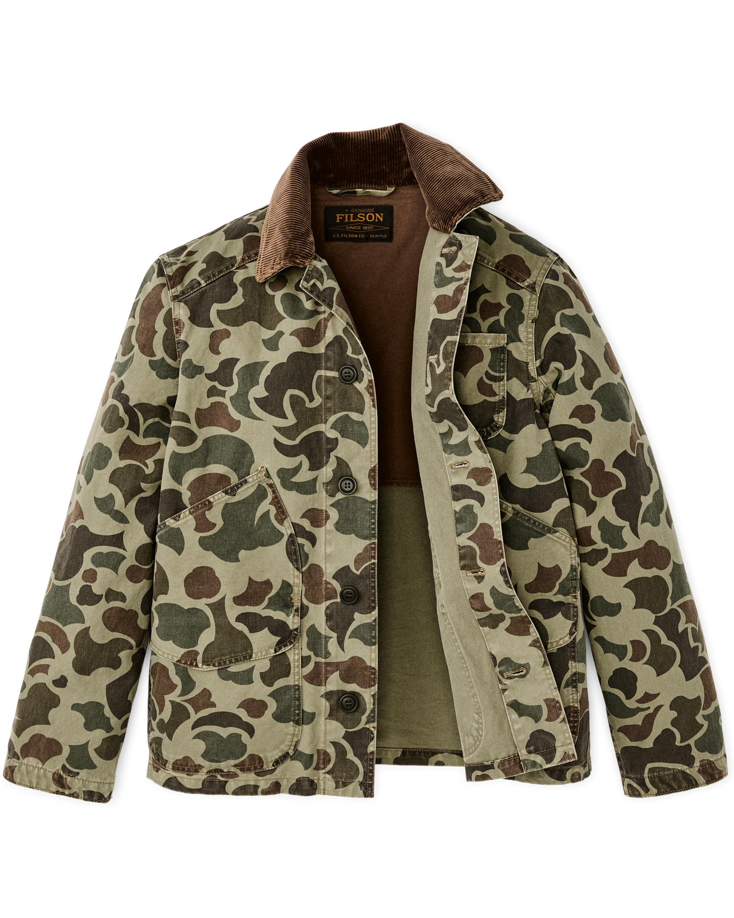 Filson Canvas Outfitter Jacket Tundra Shrub Camo