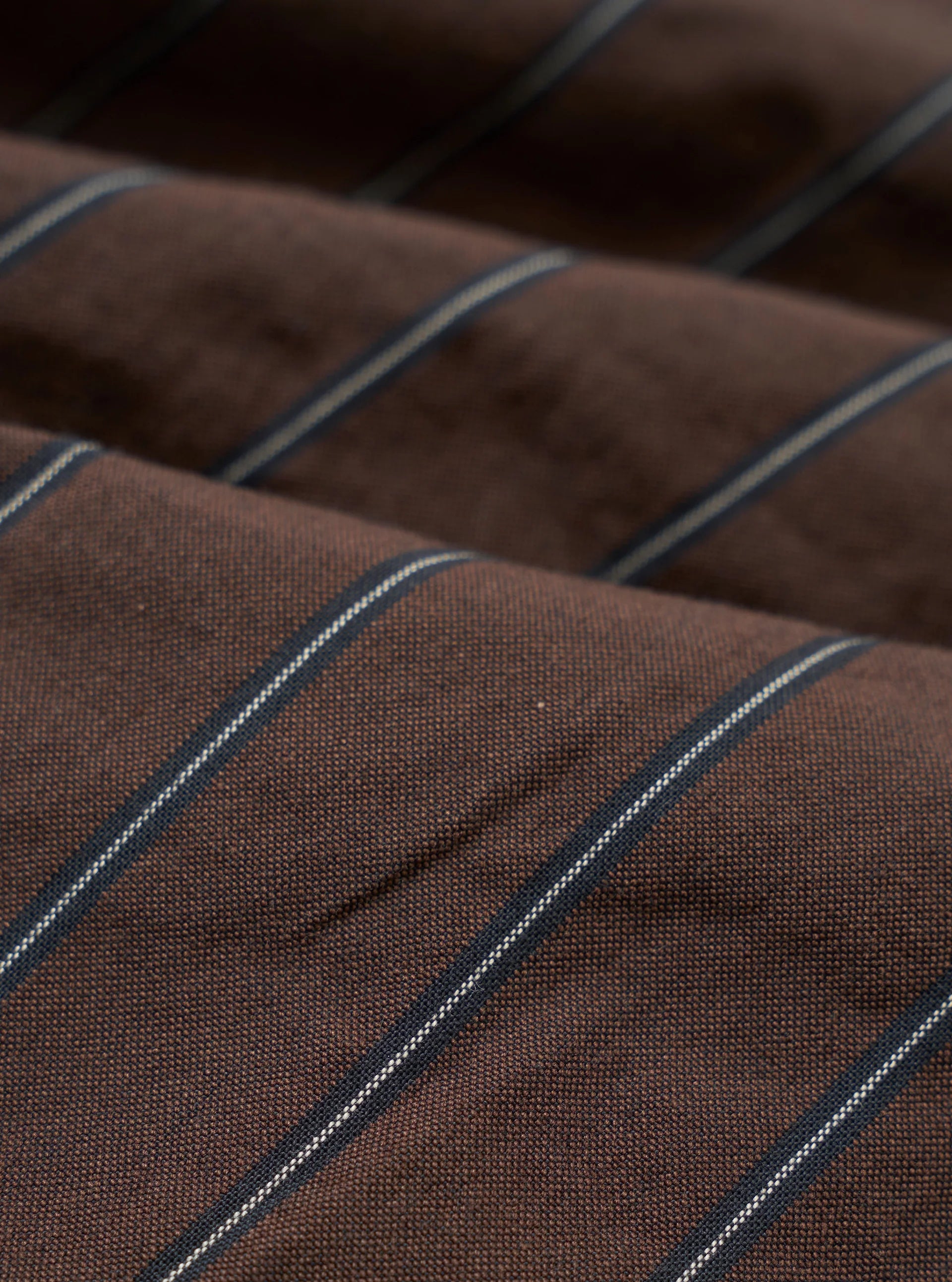 Universal Works Brown Chester Stripe Oxford Pant