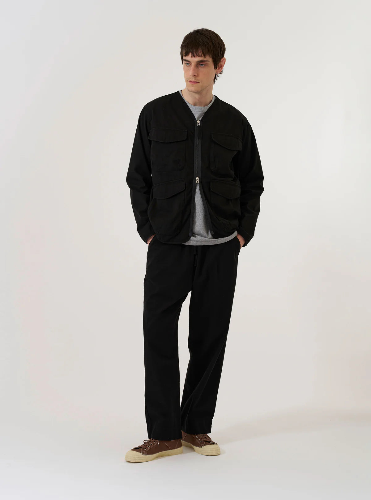 Universal Works Black Kelly Cotton Glider Jacket