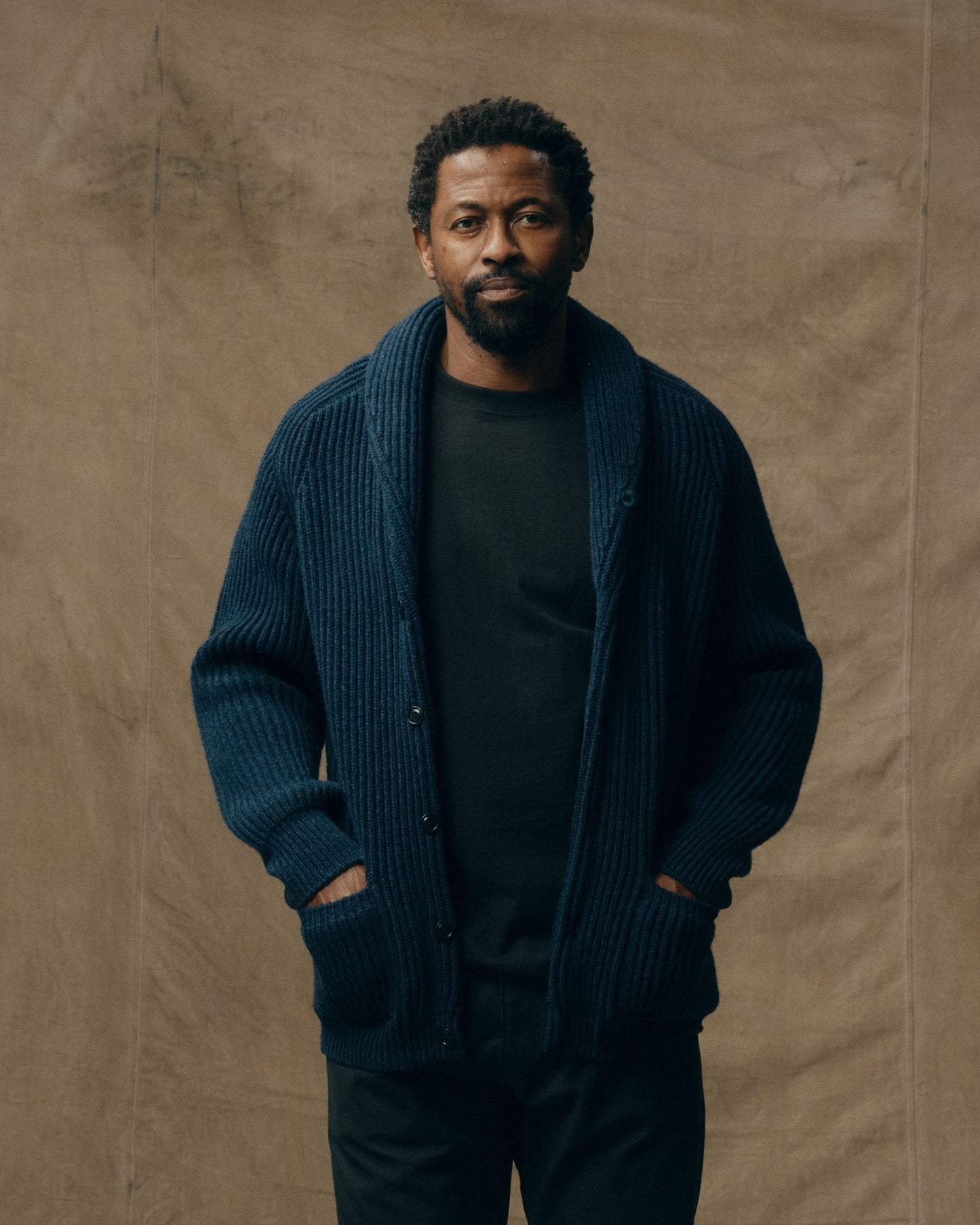 Filson Bristol Cardigan Sweater Navy