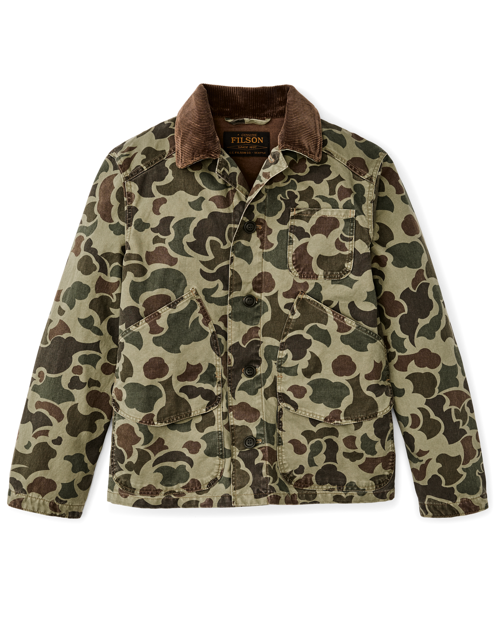 Filson Canvas Outfitter Jacket Tundra Shrub Camo