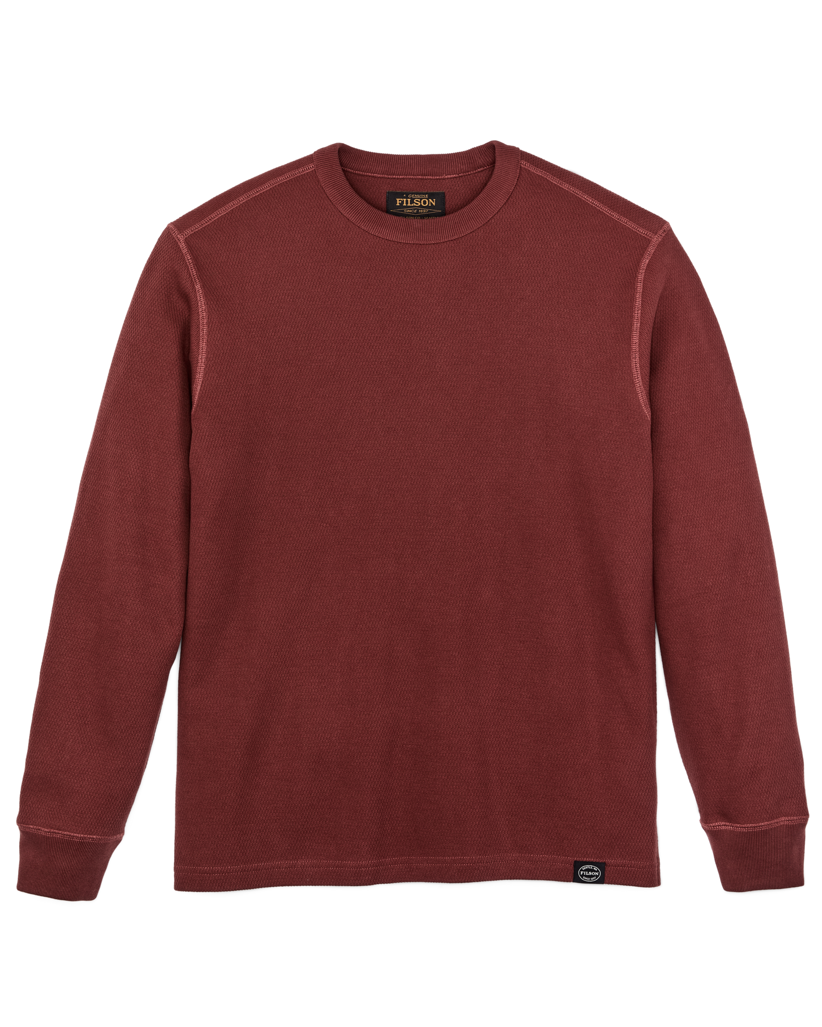 Filson Waffle Knit Thermal Fired Brick