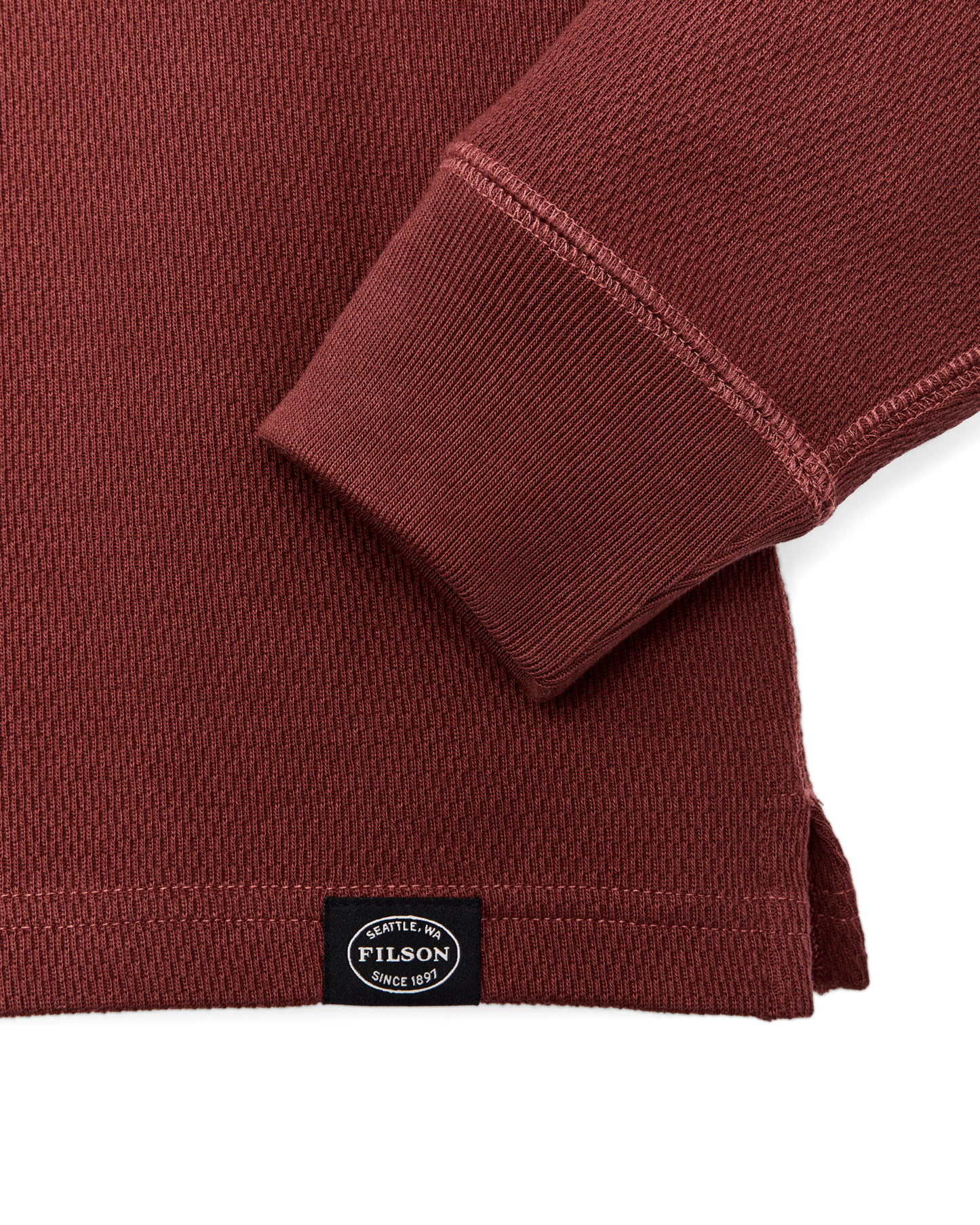 Filson Waffle Knit Thermal Fired Brick