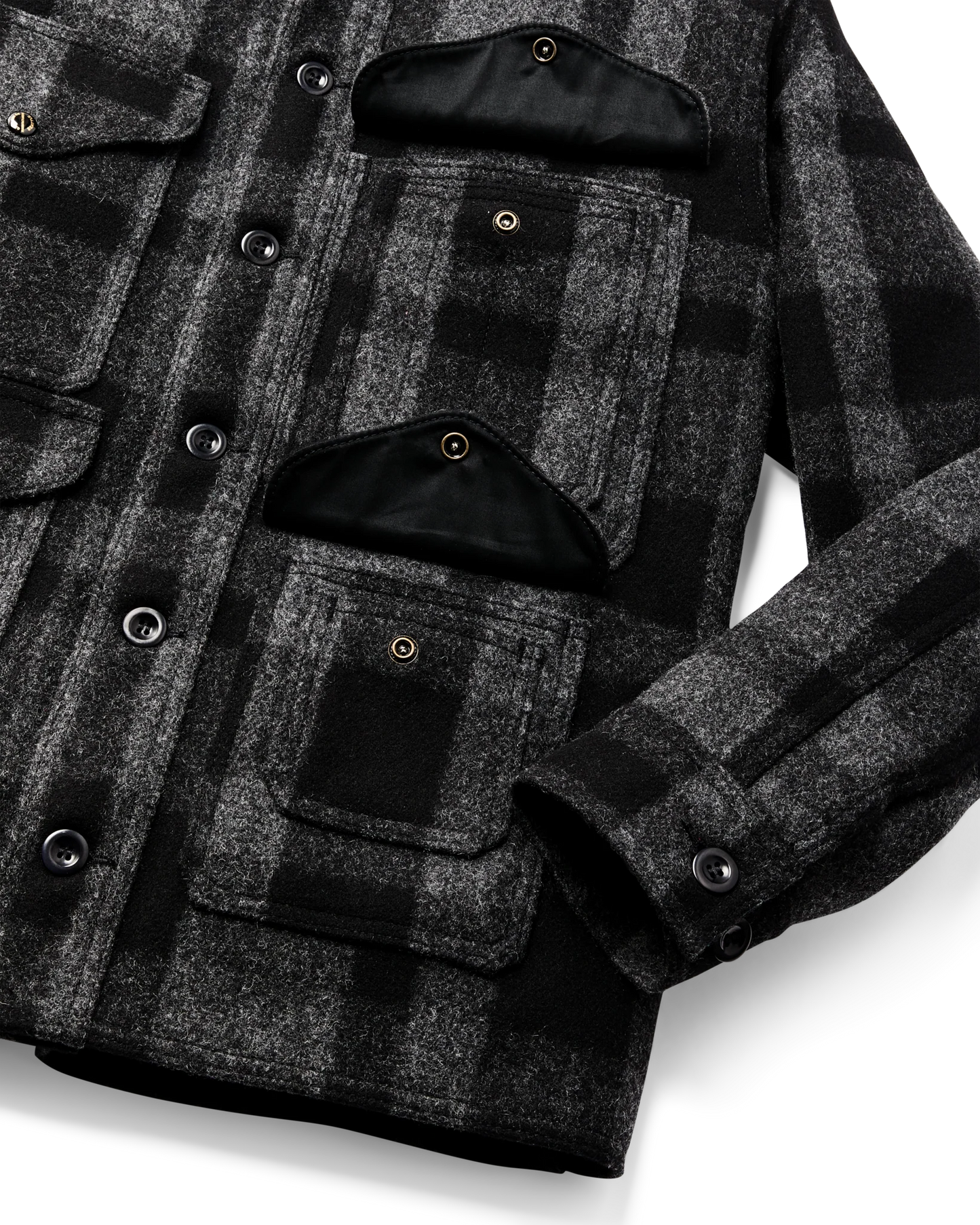 Filson 1940's Mackinaw Wool Cruiser Jacket Charcoal