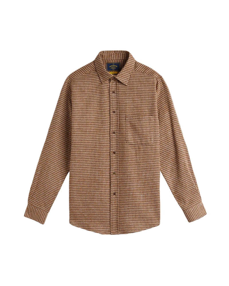 Portuguese Flannel Abstract Piele Poule Button Up