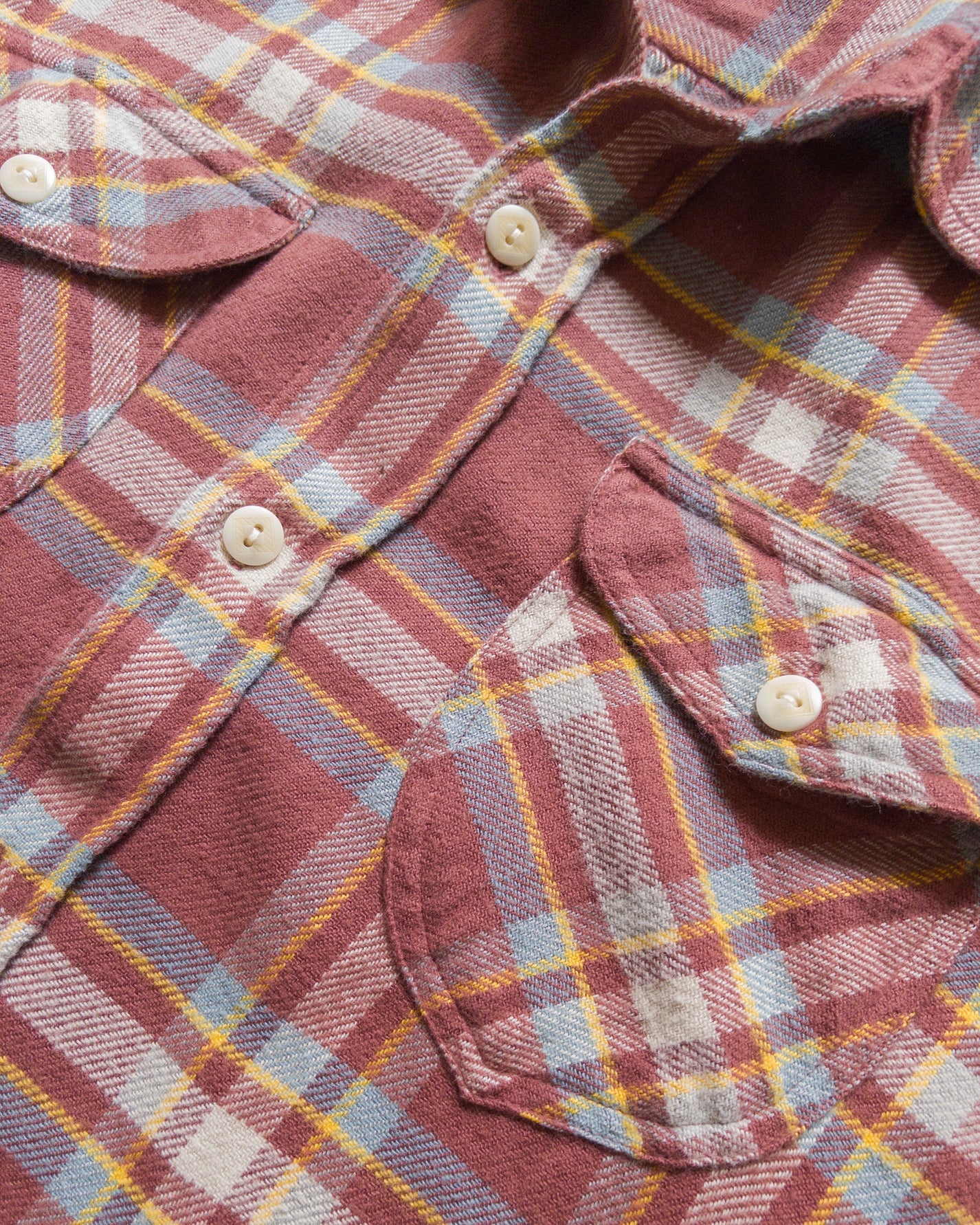 Wythe Washed Flannel Workshirt Autumn Rust