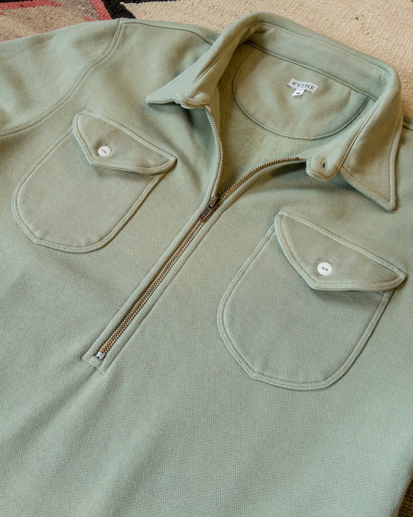 Wythe Half-Zip Sweatshirt Faded Olive