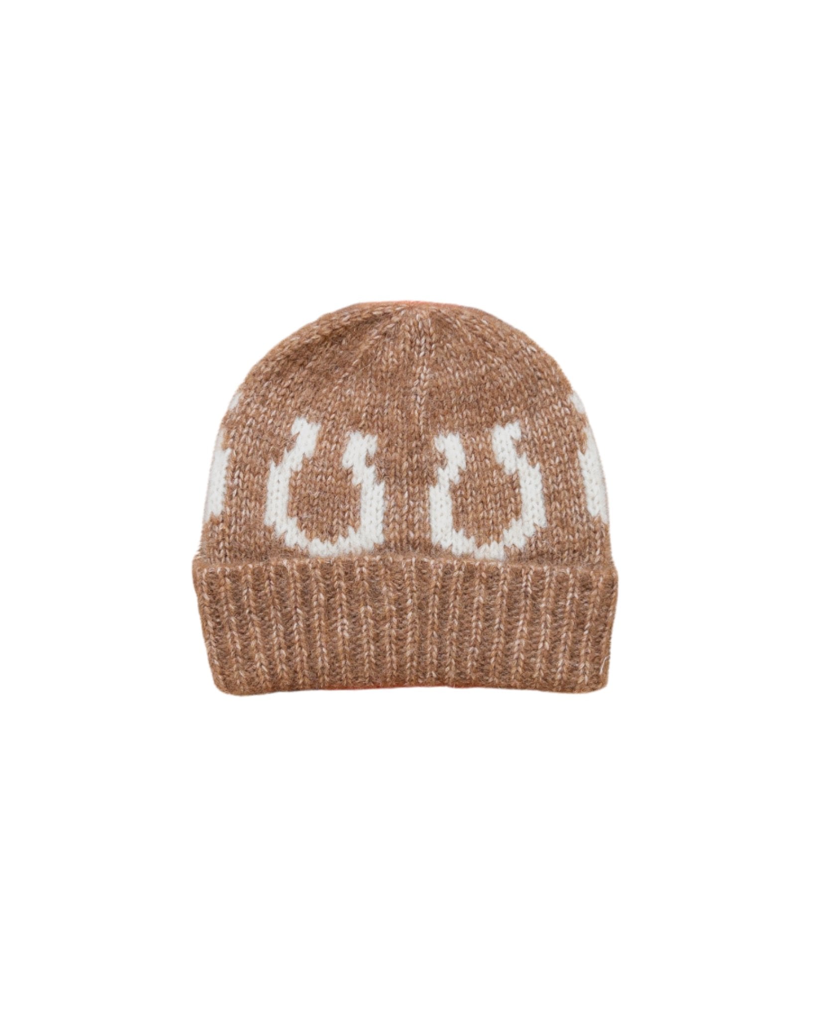 Wythe Alpaca Horseshoe Beanie Brown