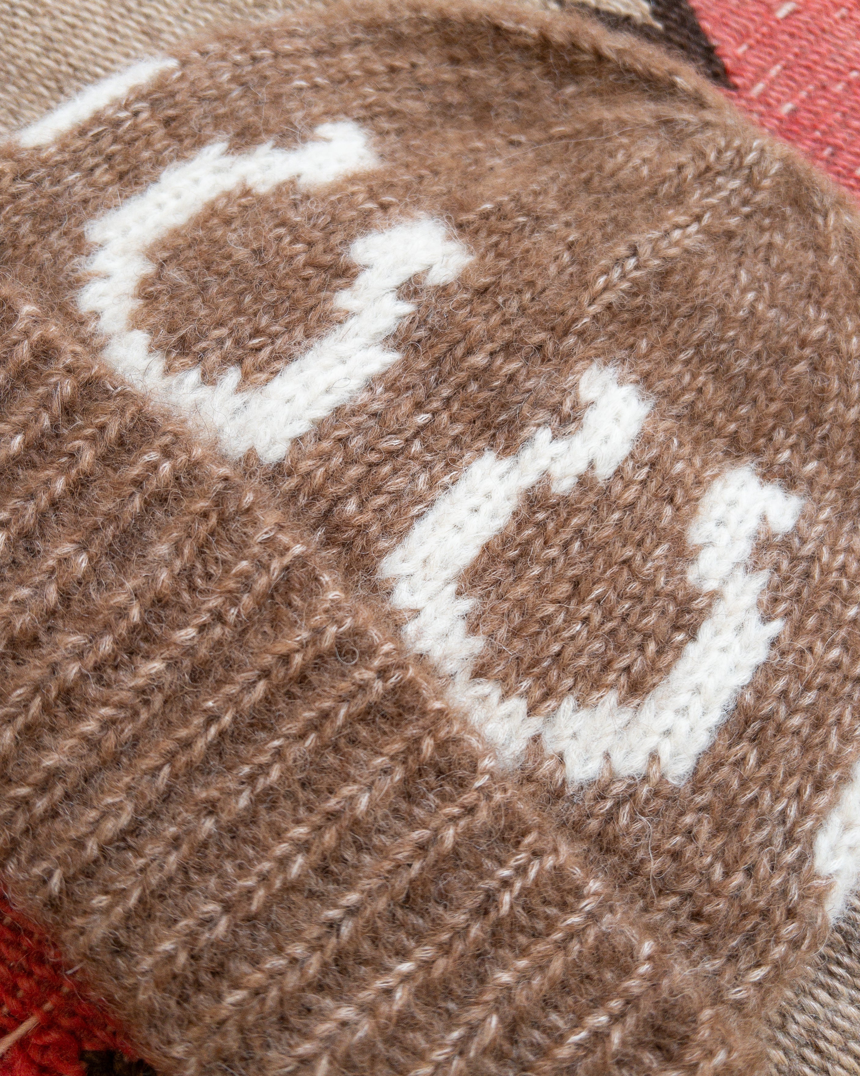 Wythe Alpaca Horseshoe Beanie Brown
