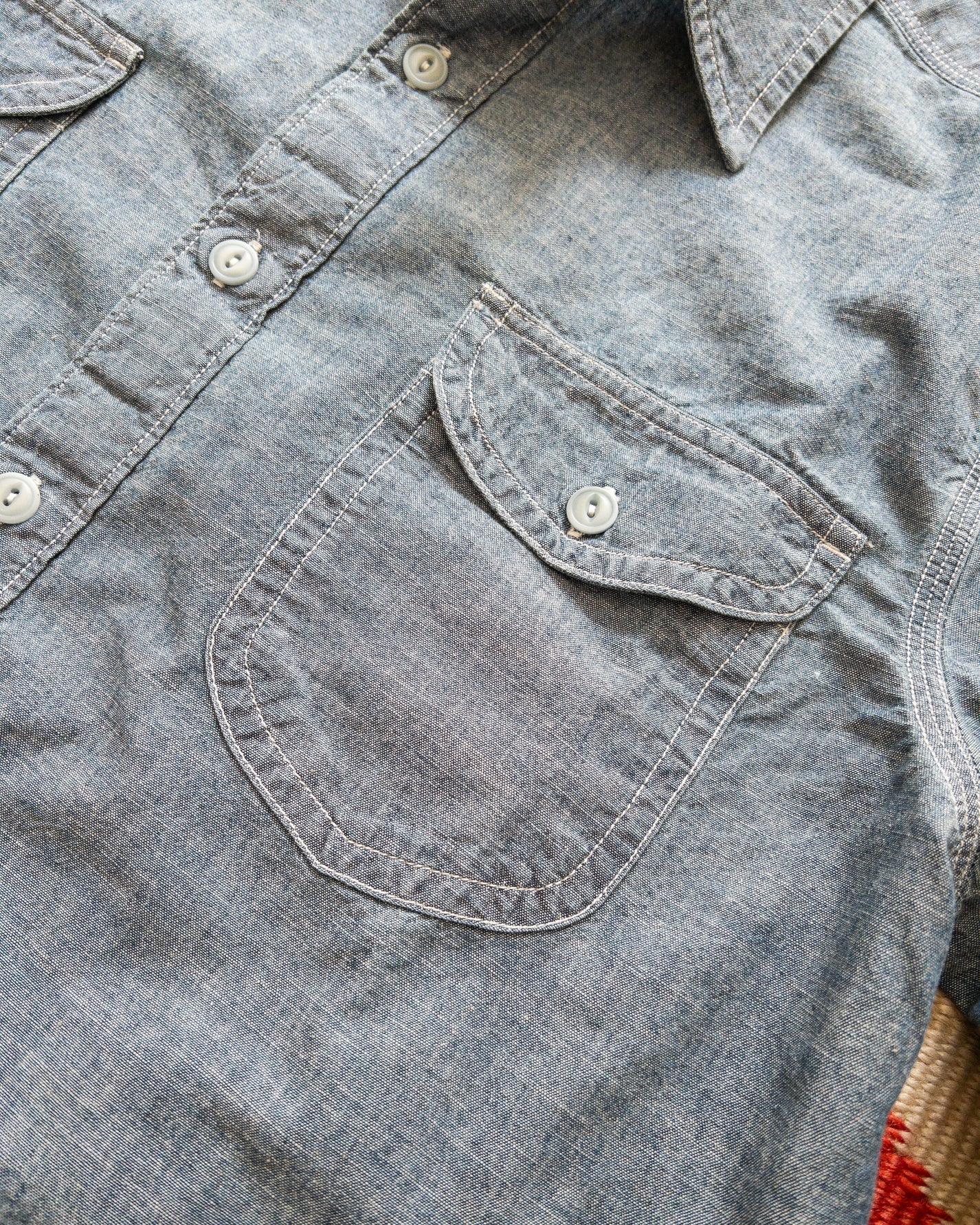 Wythe Chambray Workshirt Rinsed Indigo