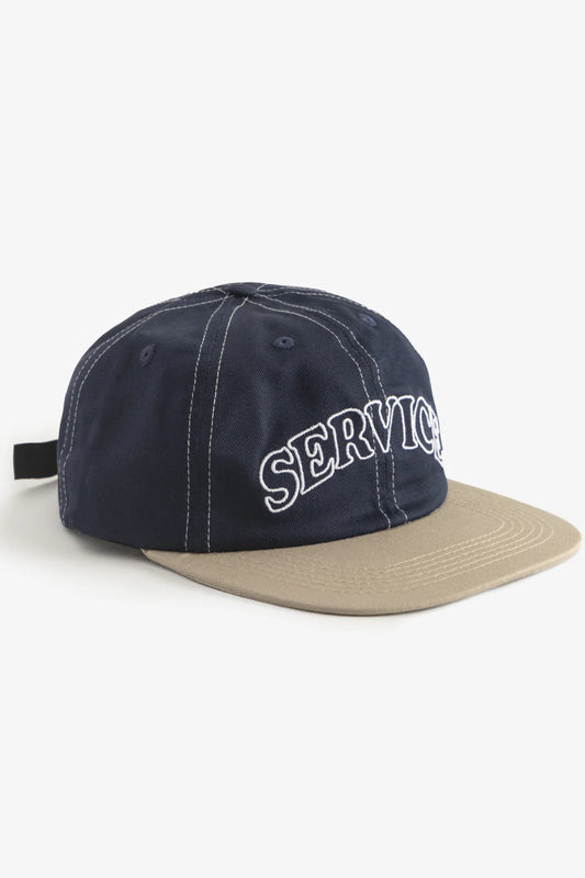 Service Works Arch Logo Contrast Stitch Cap Navy/Khaki