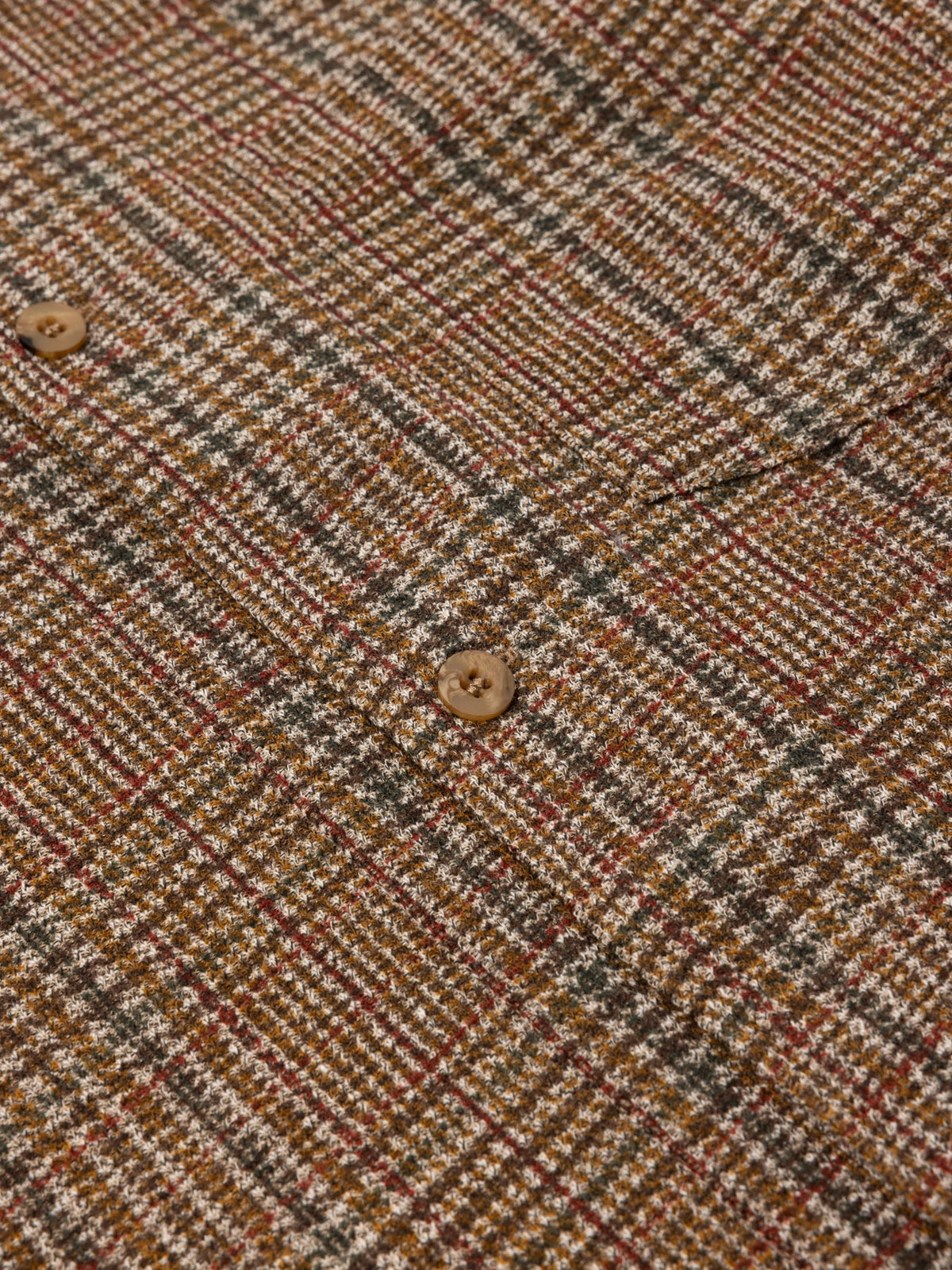Kestin Porttree Overshirt in Peat Printed Check Jersey