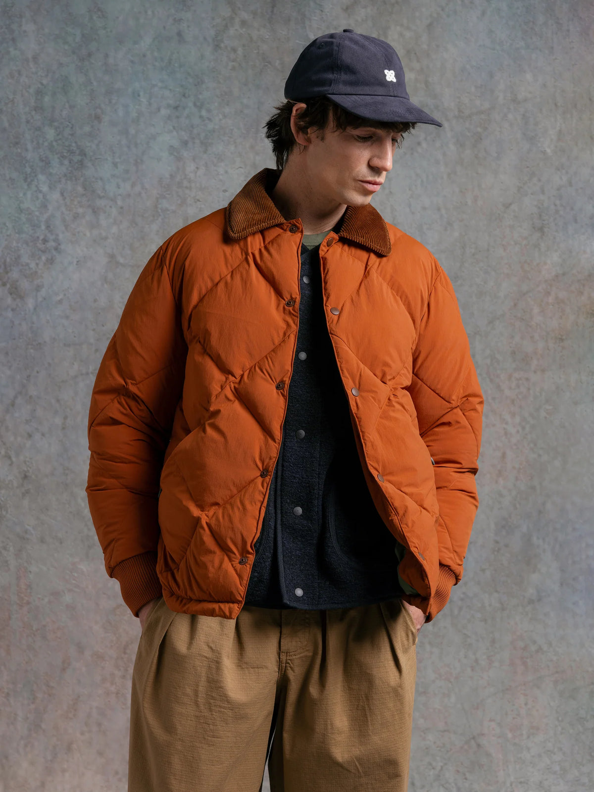 Kestin Dunbar Jacket in Rust Orange