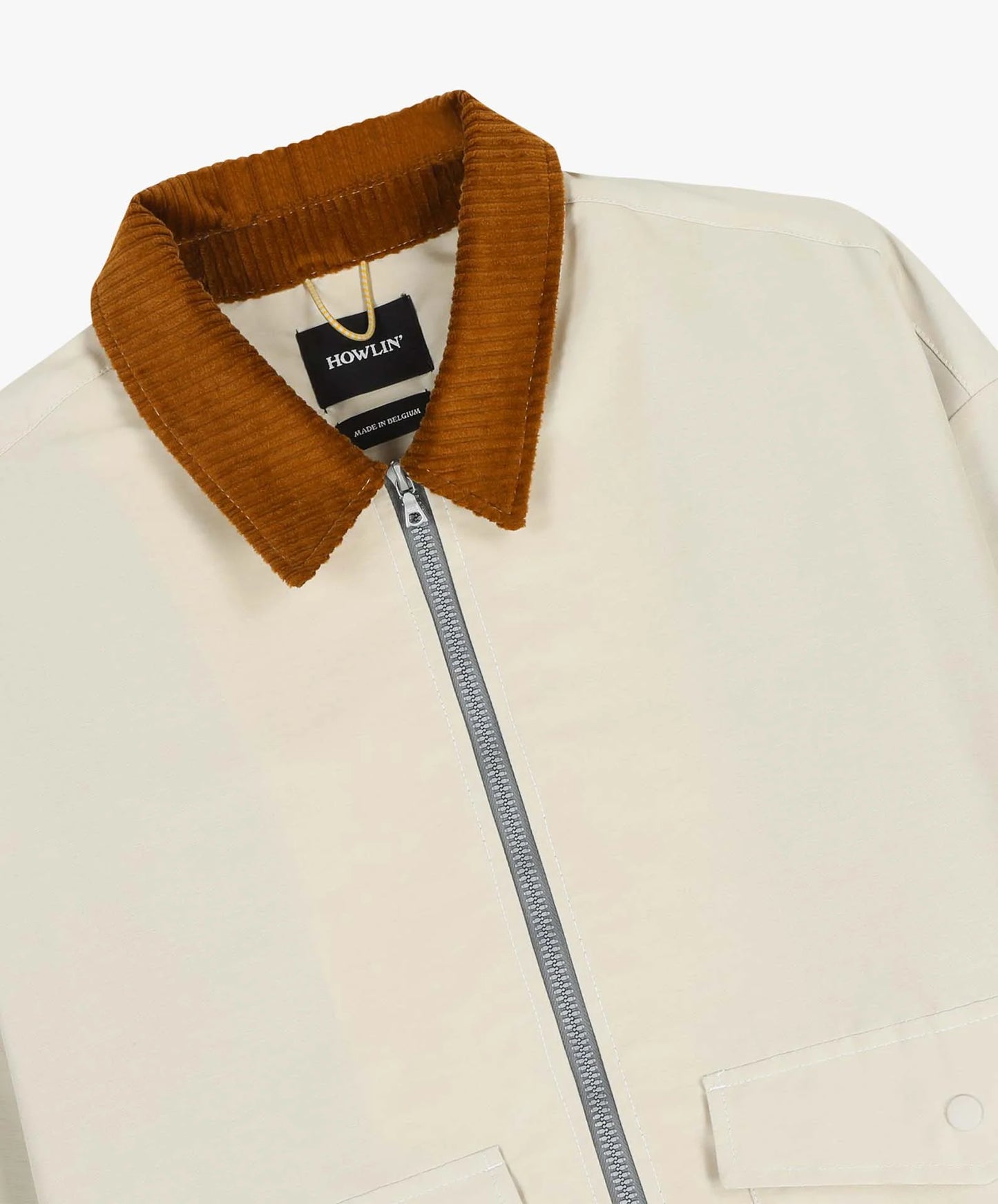 Howlin Boxy Swing Jacket Cord Neck Cream