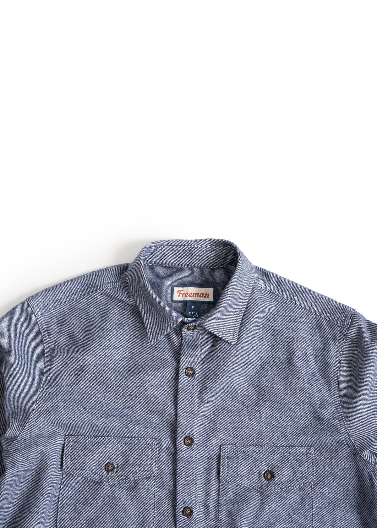 Freeman Cascadia Flannel Sound Blue Twill