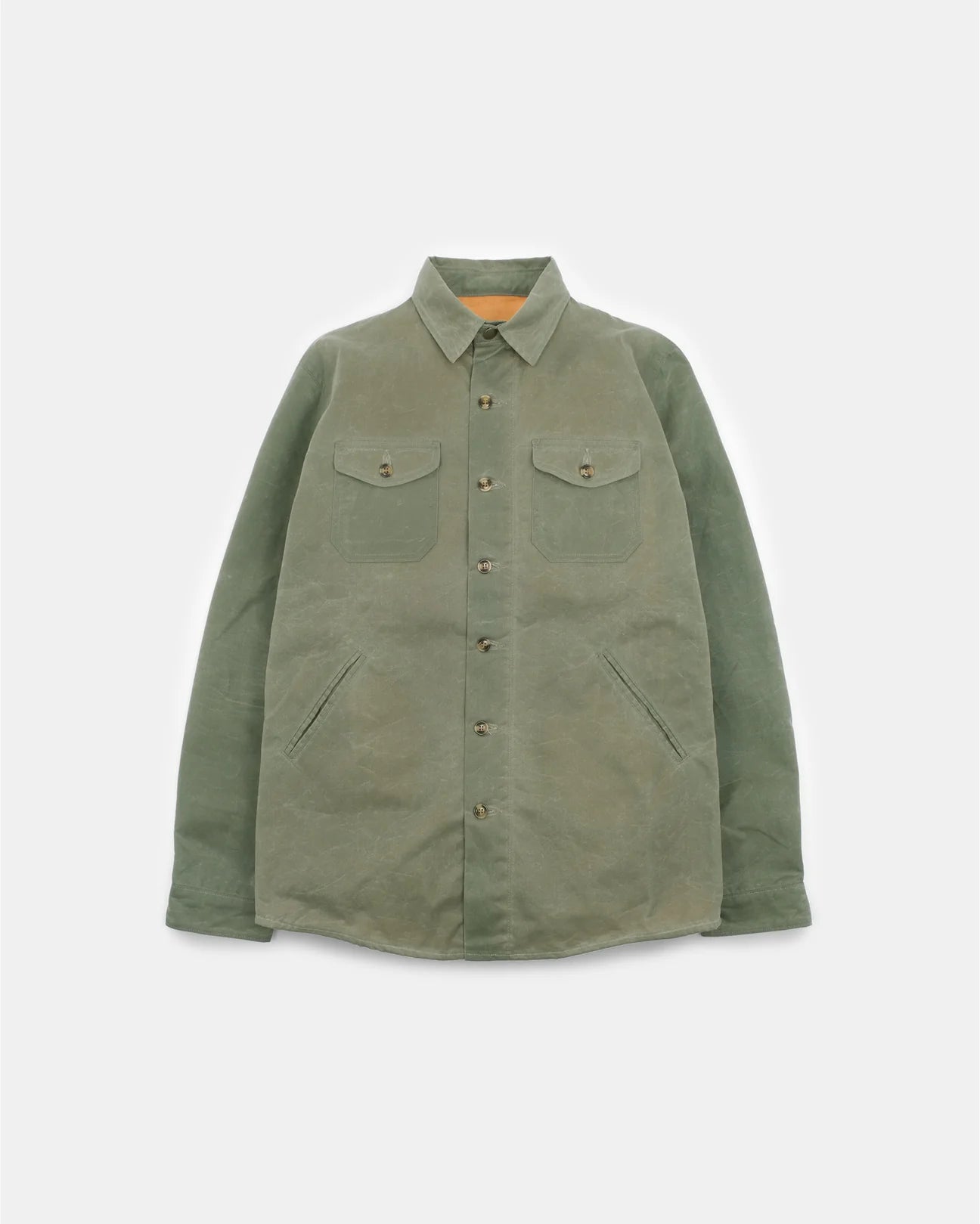Dehen Crissman Overshirt Waxed Light Moss