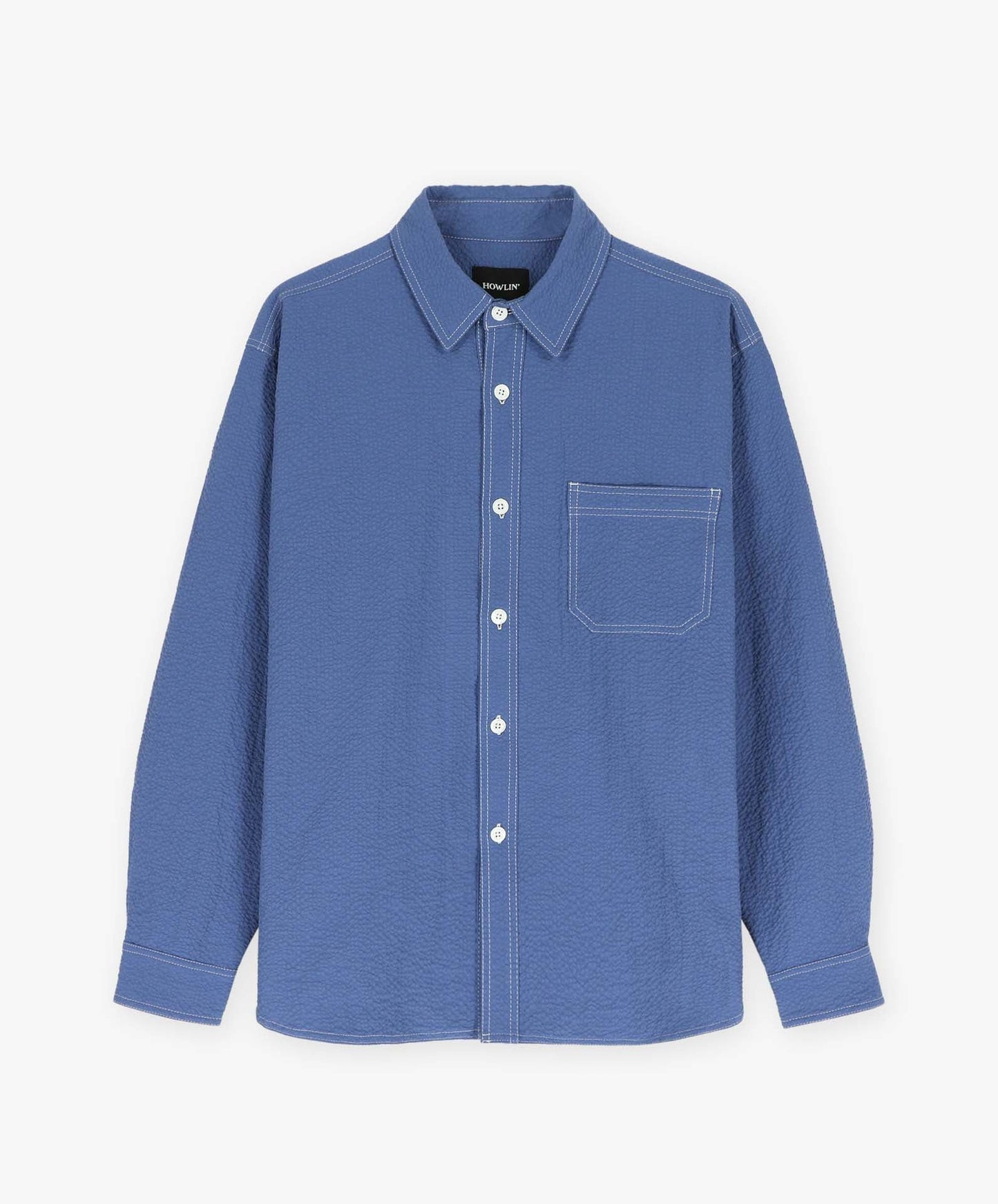 Howlin Everyday Shirt Seersucker Blue
