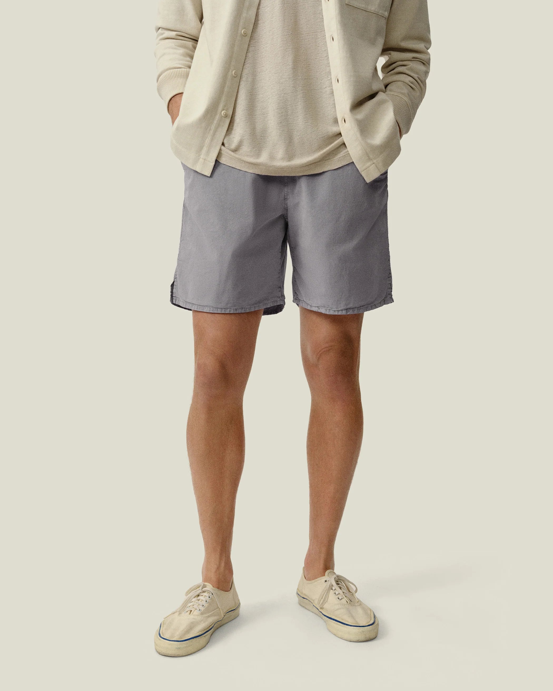 Alex Crane Air Cotton Bo Short Silver