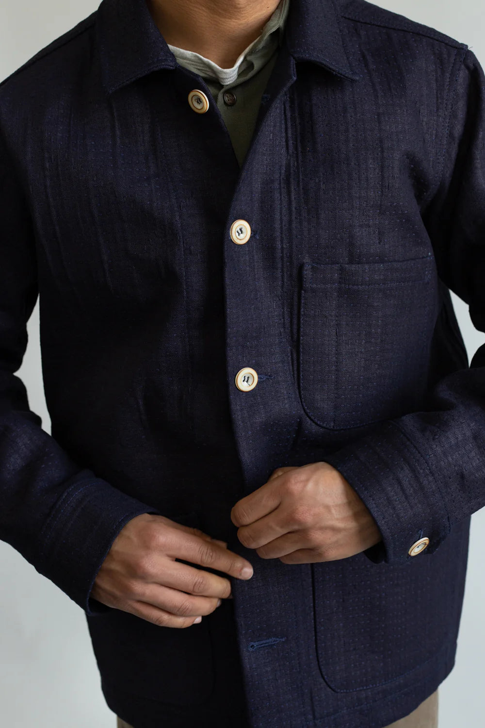 Freeman Sashiko Studio Coat Indigo