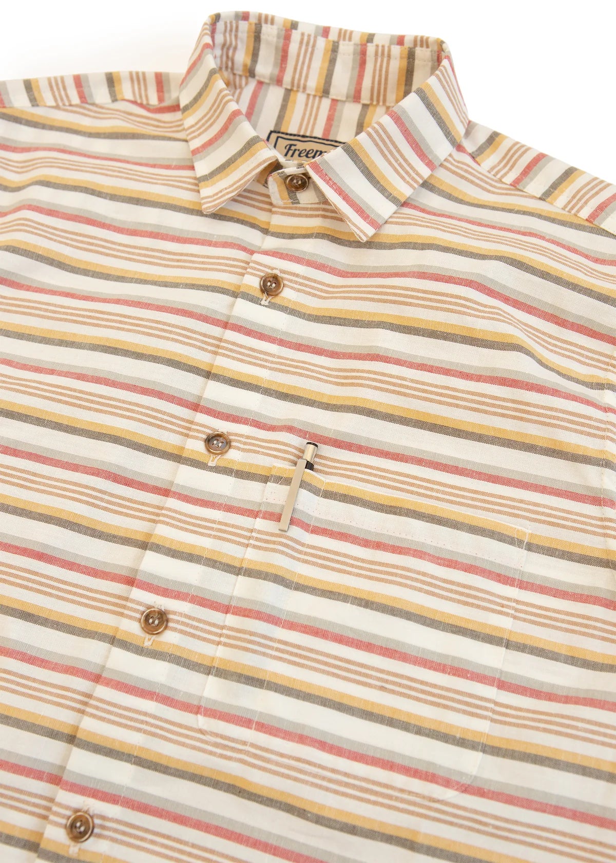Freeman Short Sleeve Weathervane Sunset Stripe