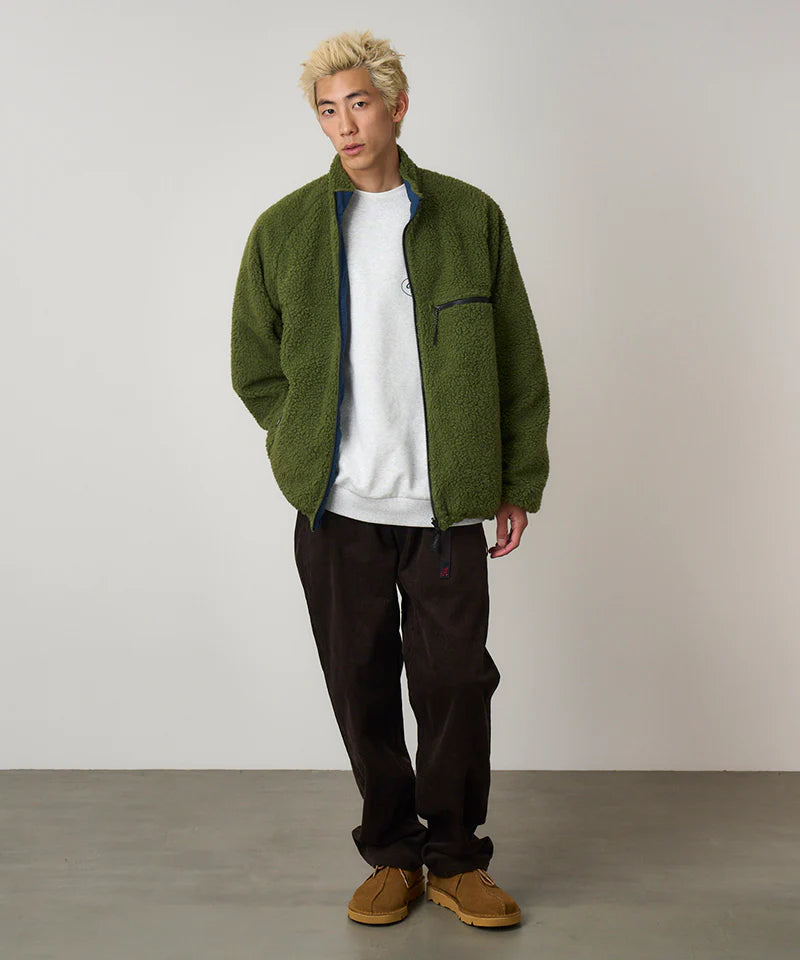 Gramicci Reversible Fleece Jacket Olive/Dusty