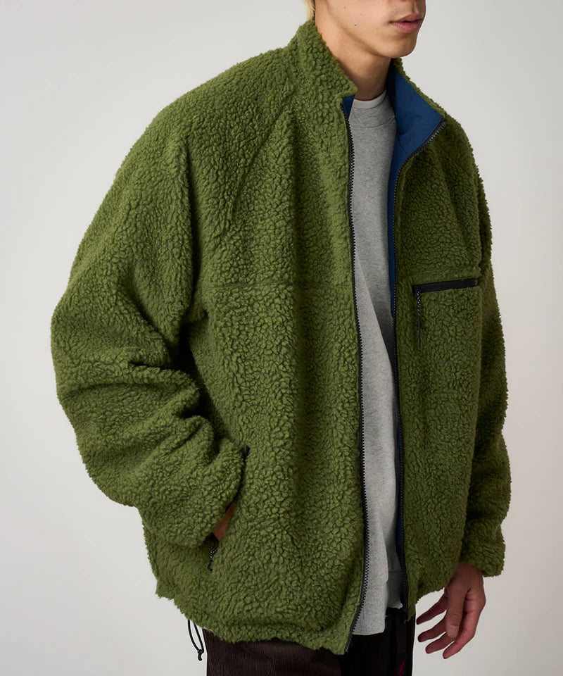 Gramicci Reversible Fleece Jacket Olive/Dusty