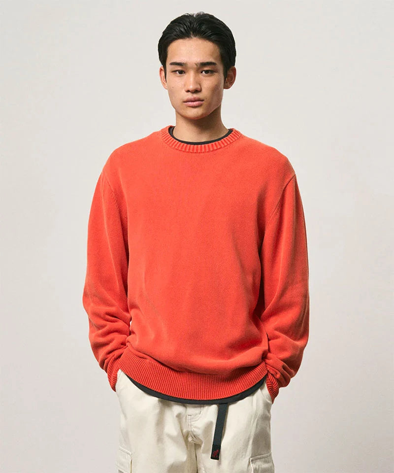 Gramicci Cotton Knit Crewneck Cayenne