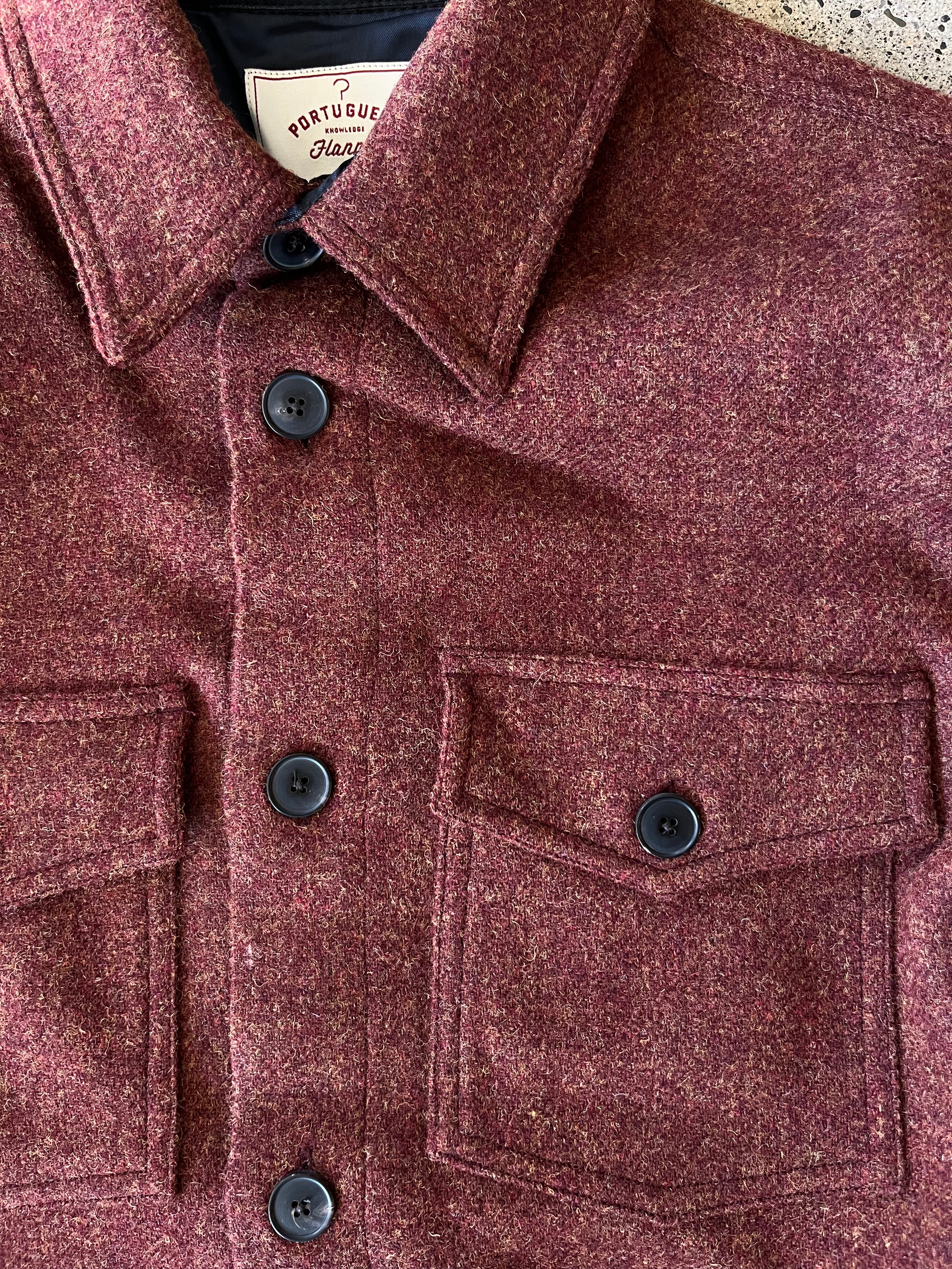 Portuguese Flannel Wool Field Overshirt Terroir