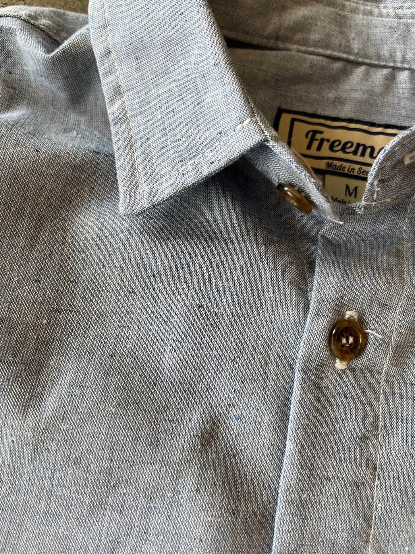 Freeman Short Sleeve Weathervane Pale Indigo