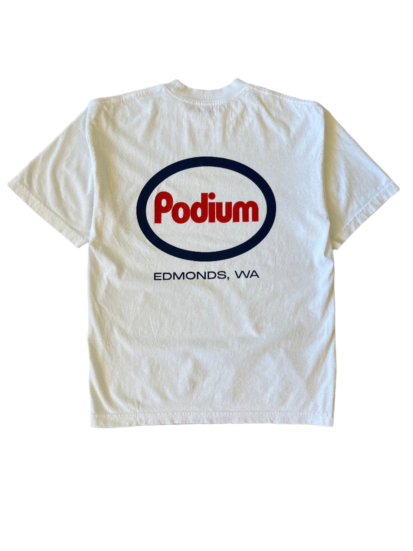 Podium Gas Station Tee White Regular Fit