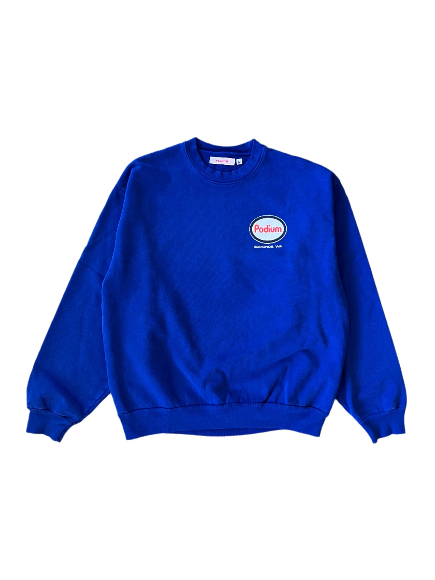 Podium Gas Station Crewneck 14 oz Cobalt Blue