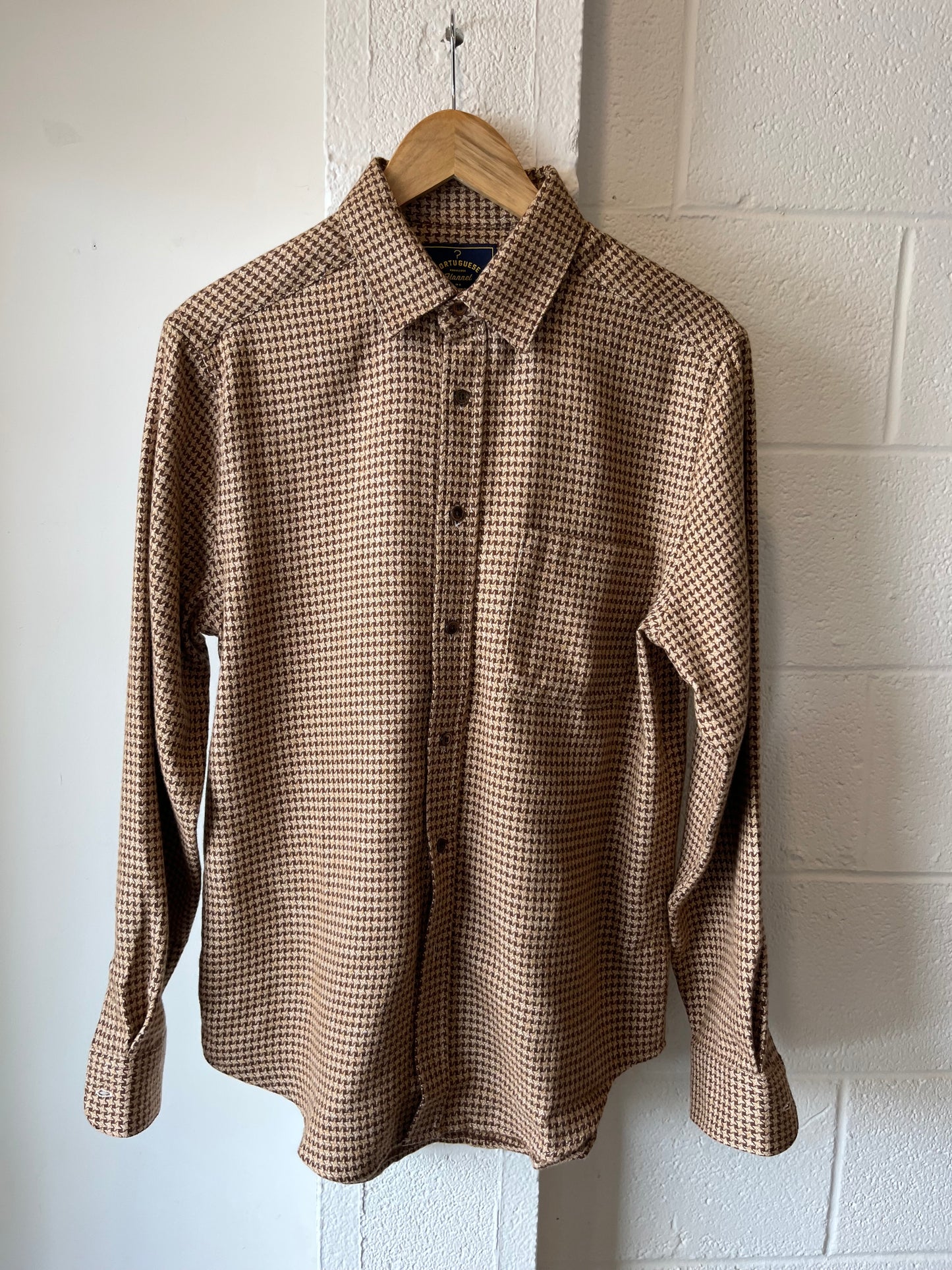 Portuguese Flannel Abstract Piele Poule Button Up