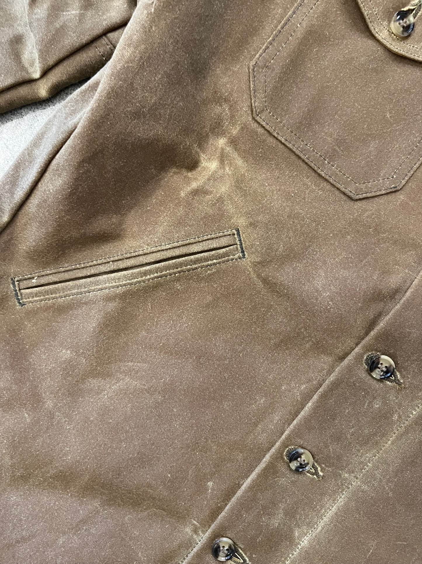 Dehen 1920 Crissman Overshirt Hardtack Waxed Canvas