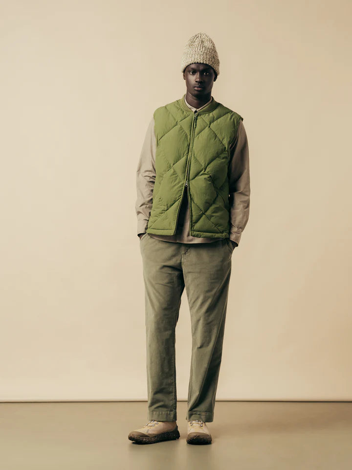 Kestin Linton Padded Vest In Grass Green Recycled Nylon