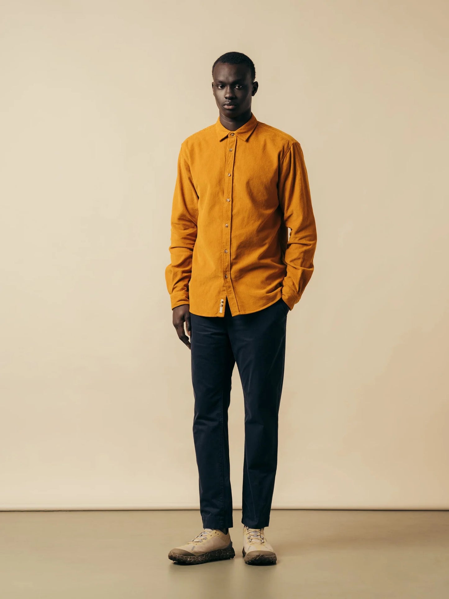 Kestin Inverness Trouser in Navy Cotton Twill