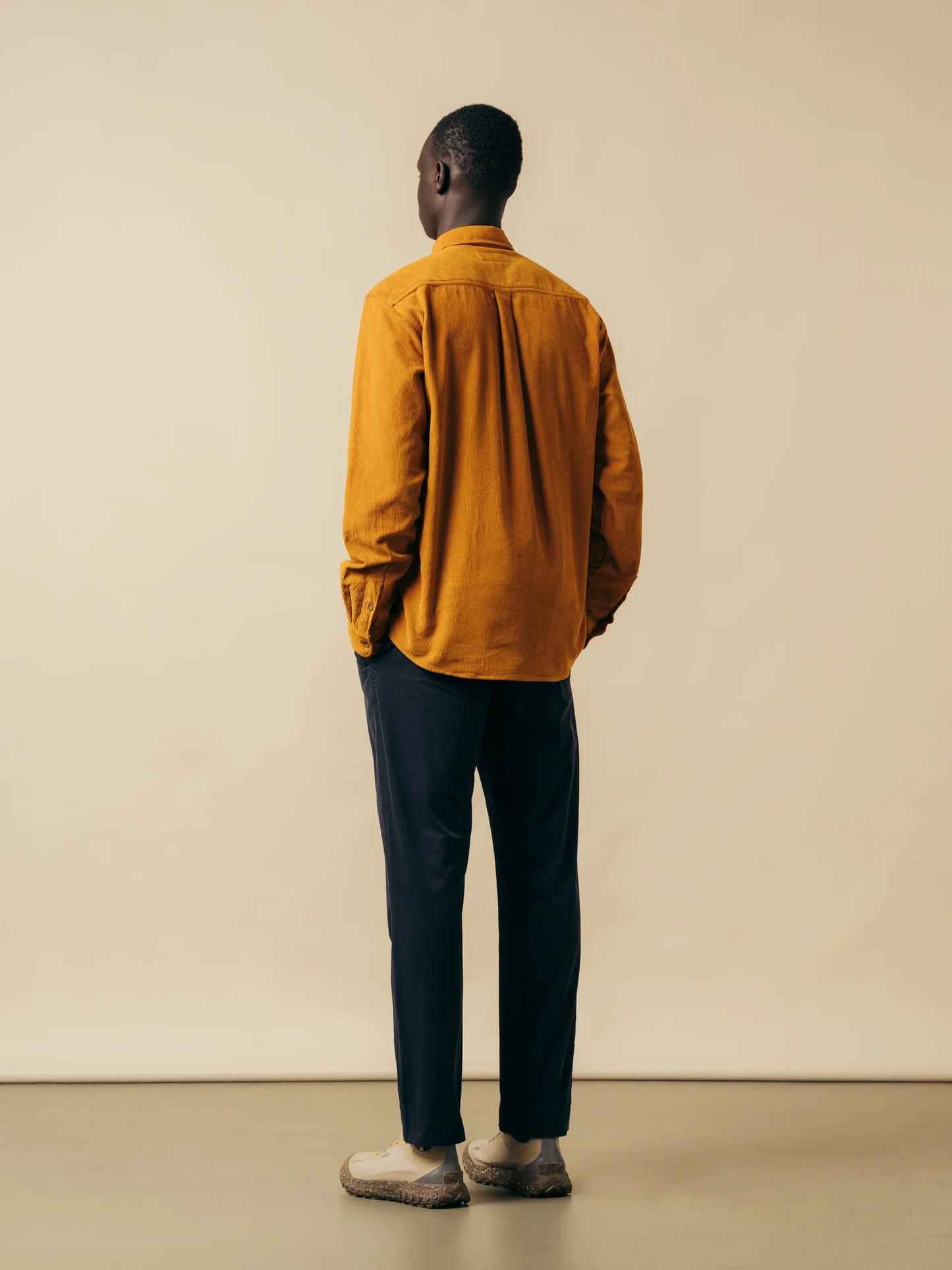 Kestin Inverness Trouser in Navy Cotton Twill