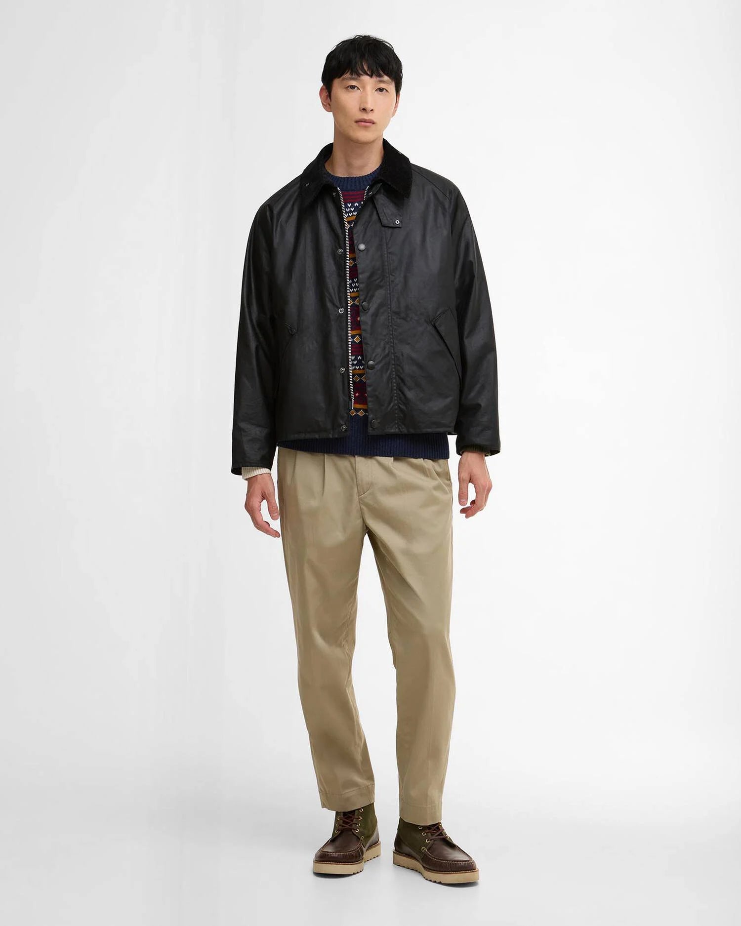 Barbour OS Transport Waxed Jacket Classic Black