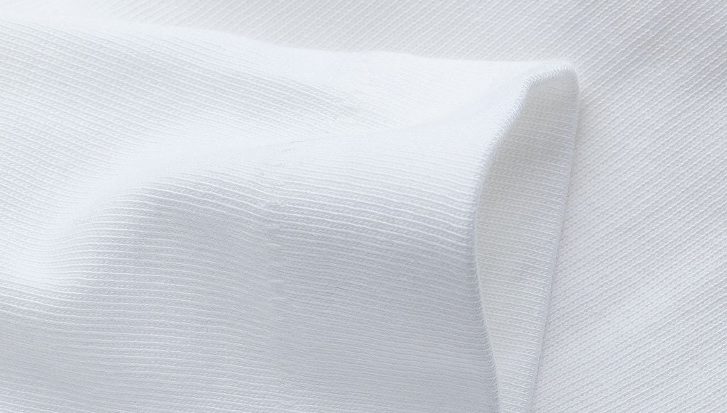 Merz B. Schwanen 215 2-Thread Organic Cotton Crew Neck Tee White