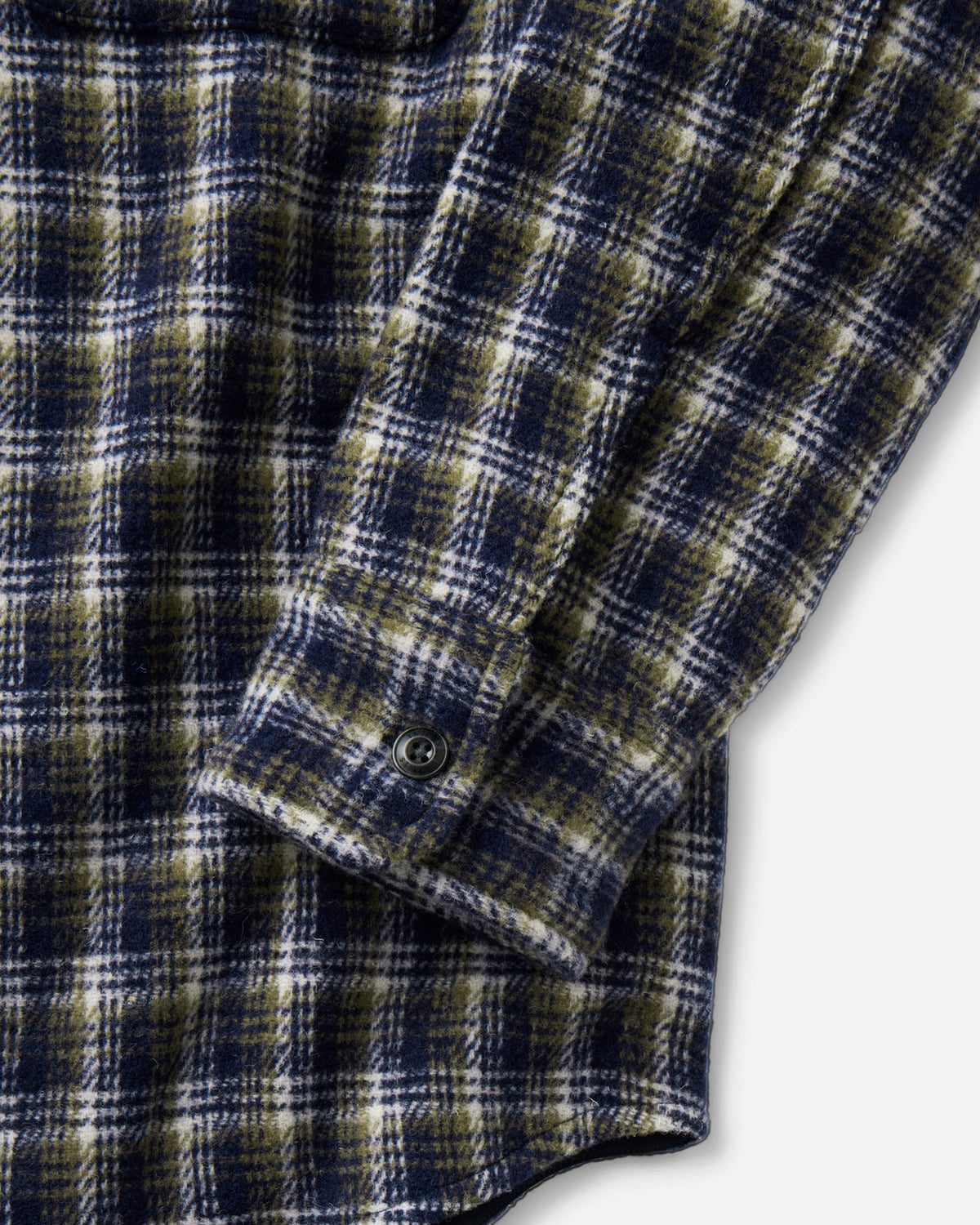 Taylor Stitch The Maritime Shirt Jacket in Navy Shadow Plaid Wool