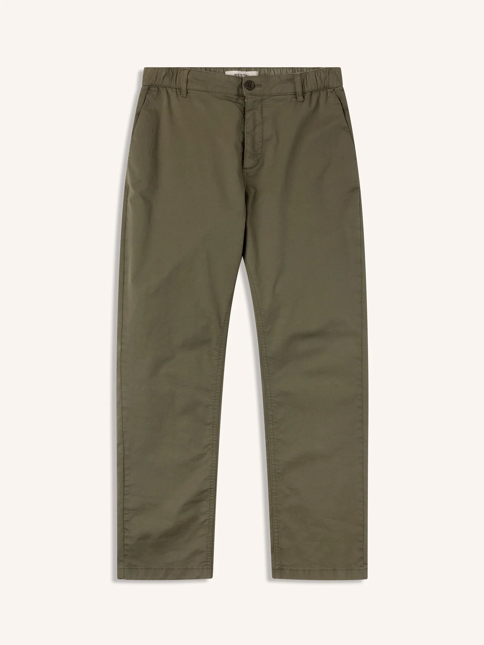 Kestin Inverness Trouser in Olive Cotton Twill