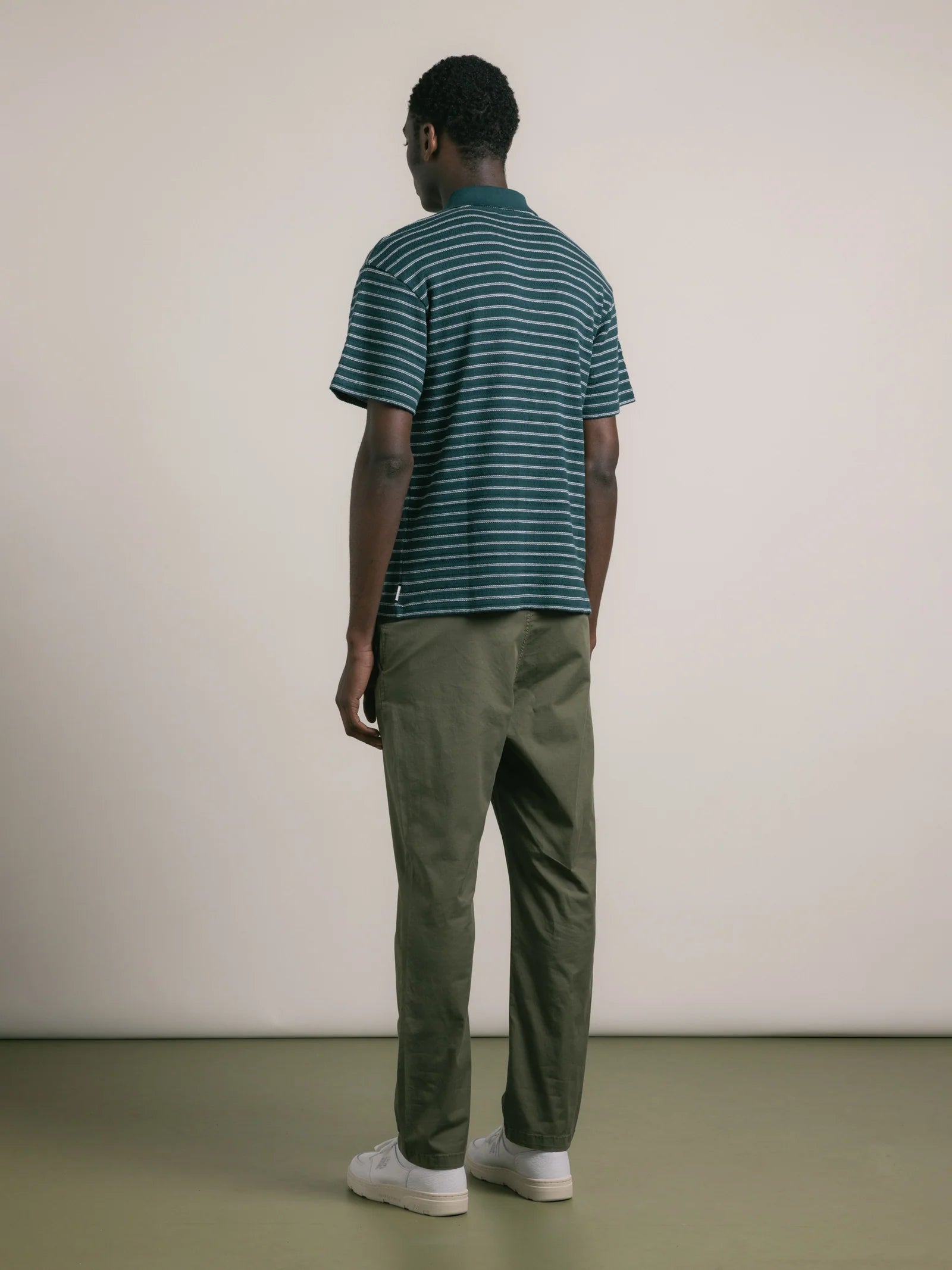 Kestin Inverness Trouser in Olive Cotton Twill