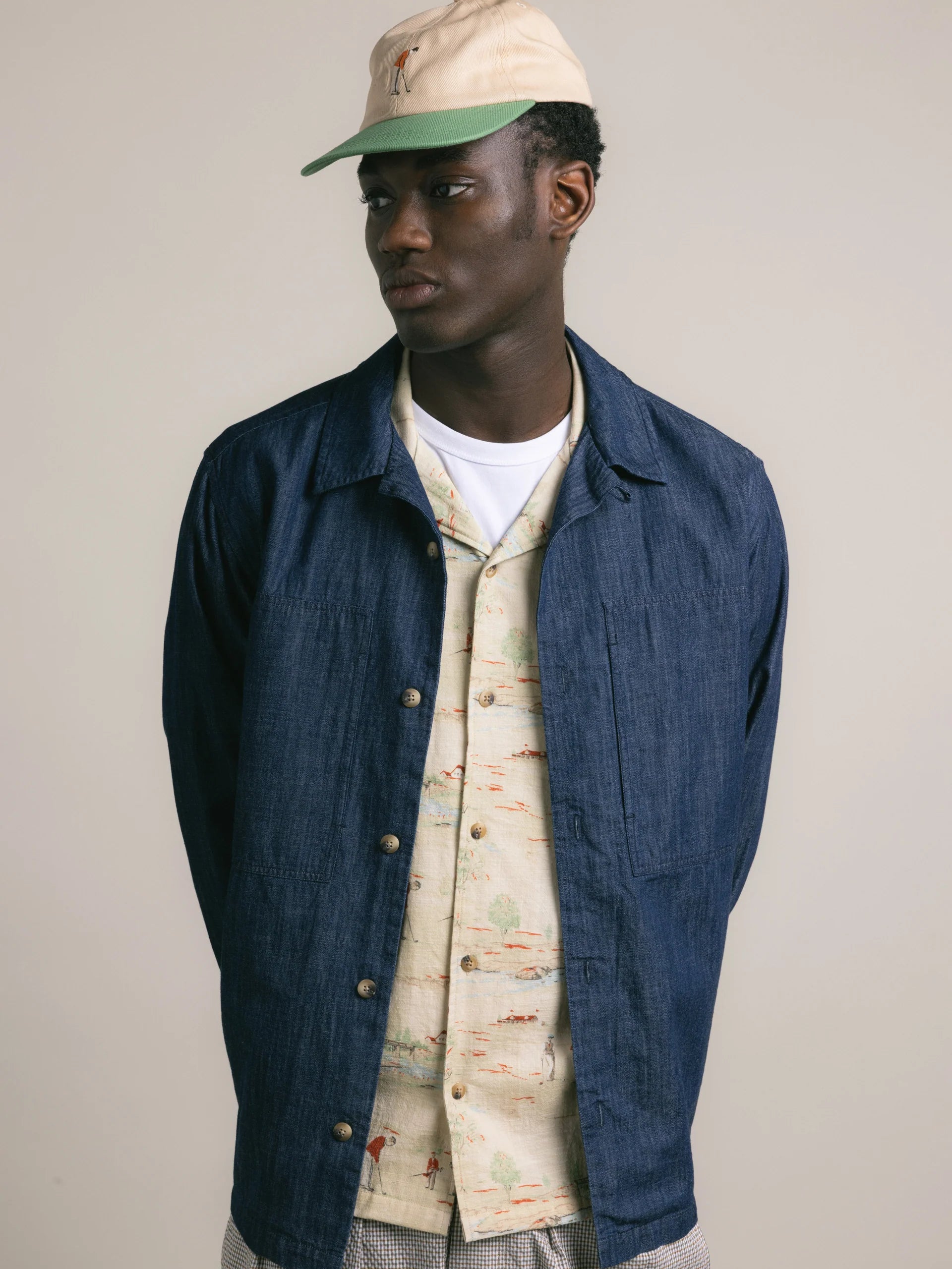 Kestin Durno Overshirt in Denim