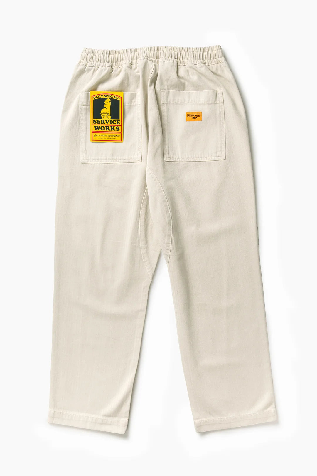 Service Works Pigment Herringbone Chef Pants Bone