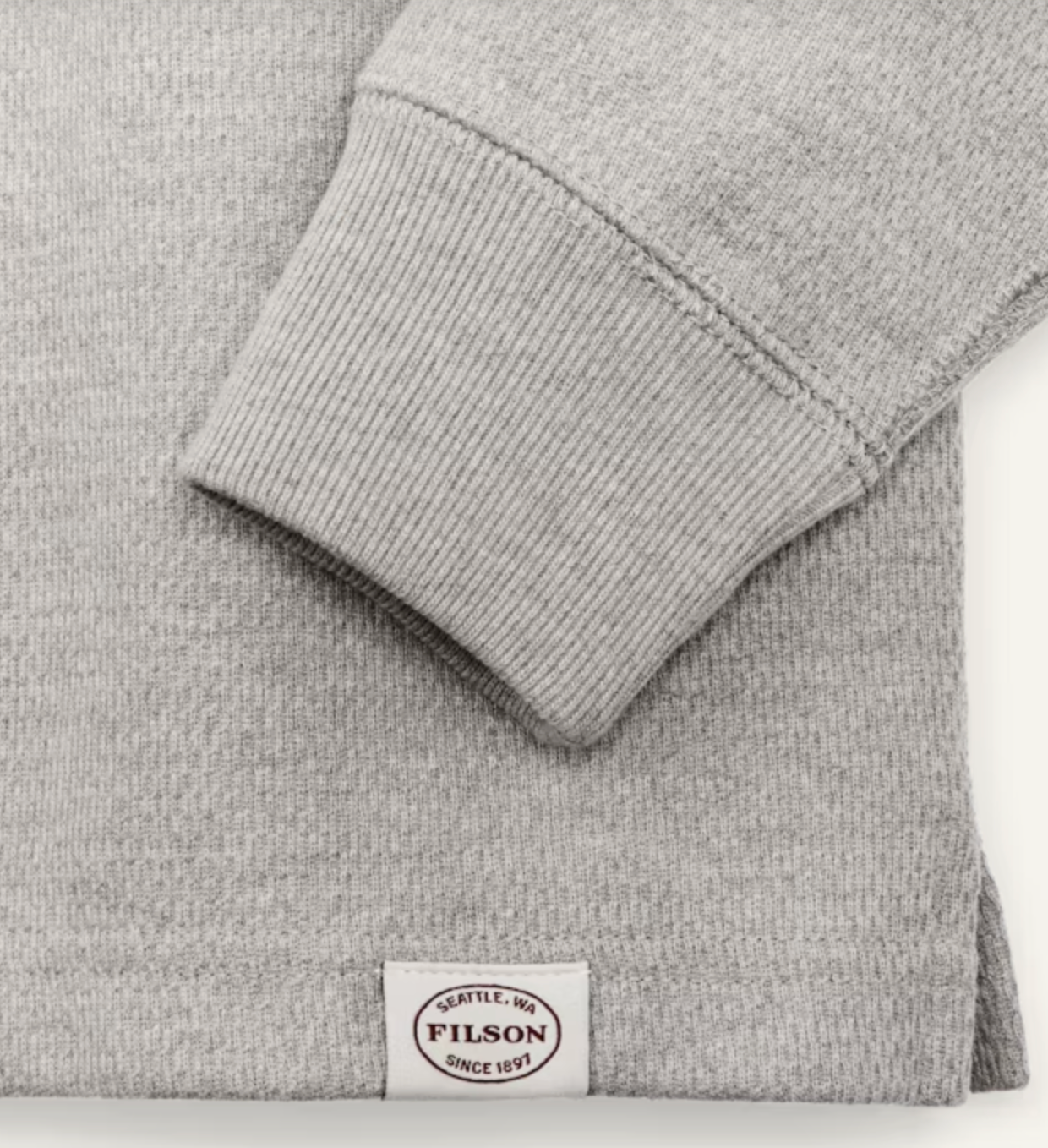 Filson Waffle Knit Thermal Light Heather Gray