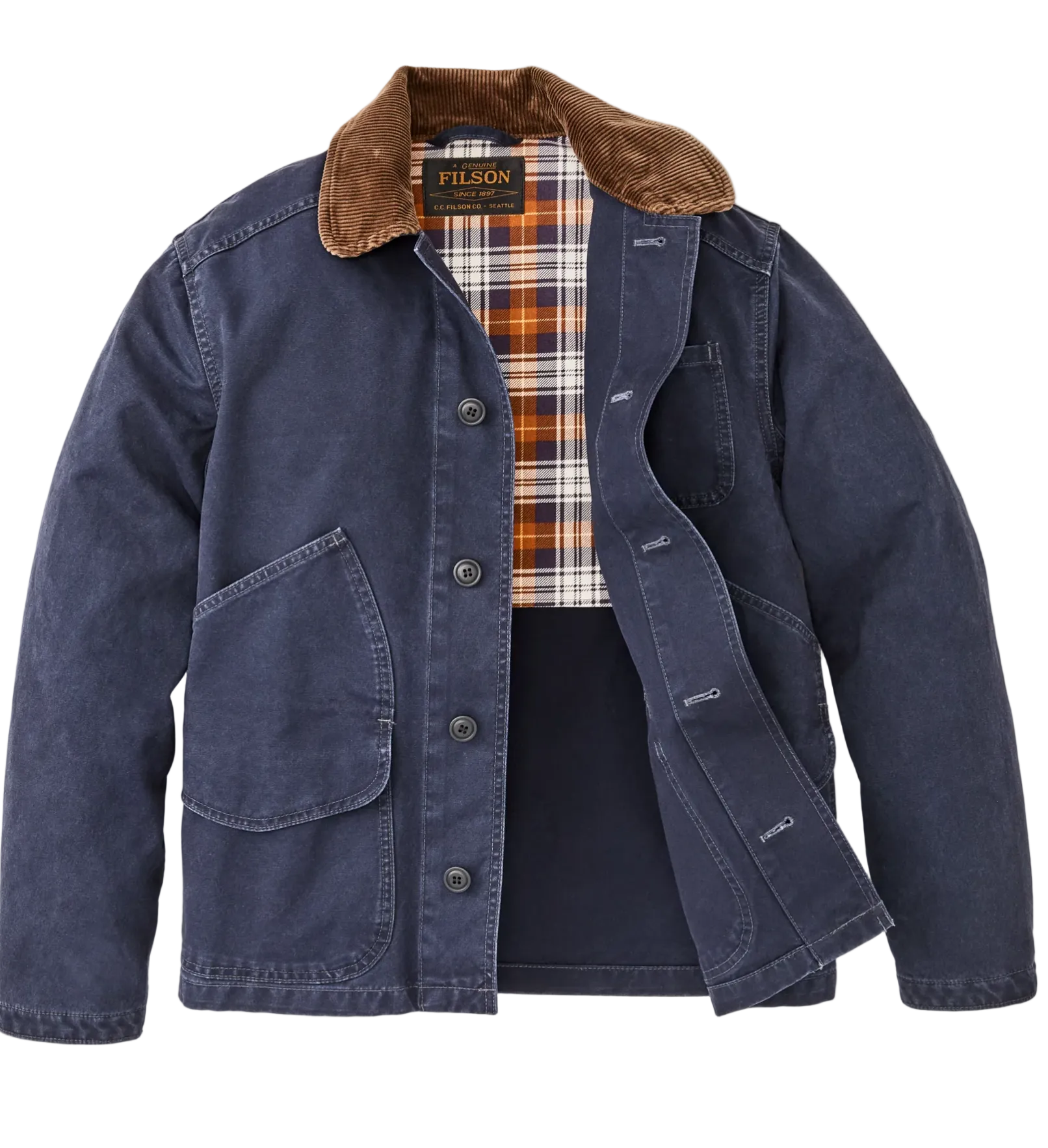 Filson Canvas Outfitter Jacket Blue Mussel